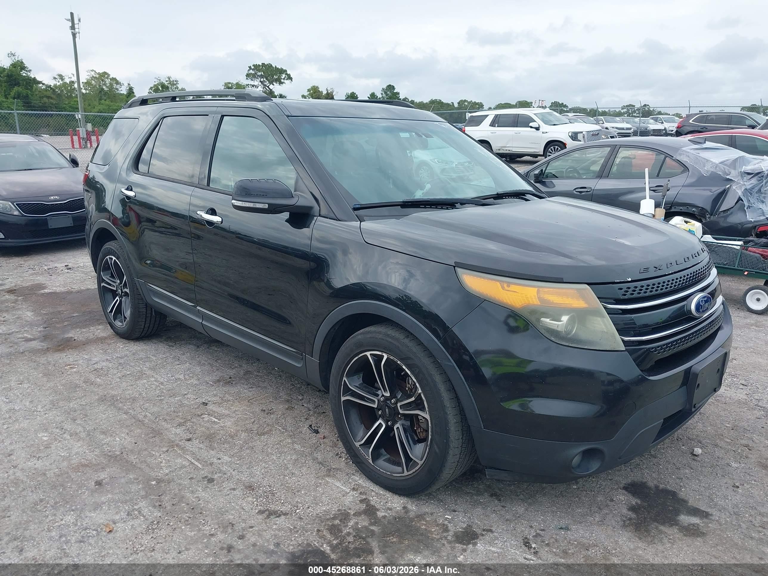 2013 Ford Explorer Sport Black vin: 1FM5K8GT3DGC58259