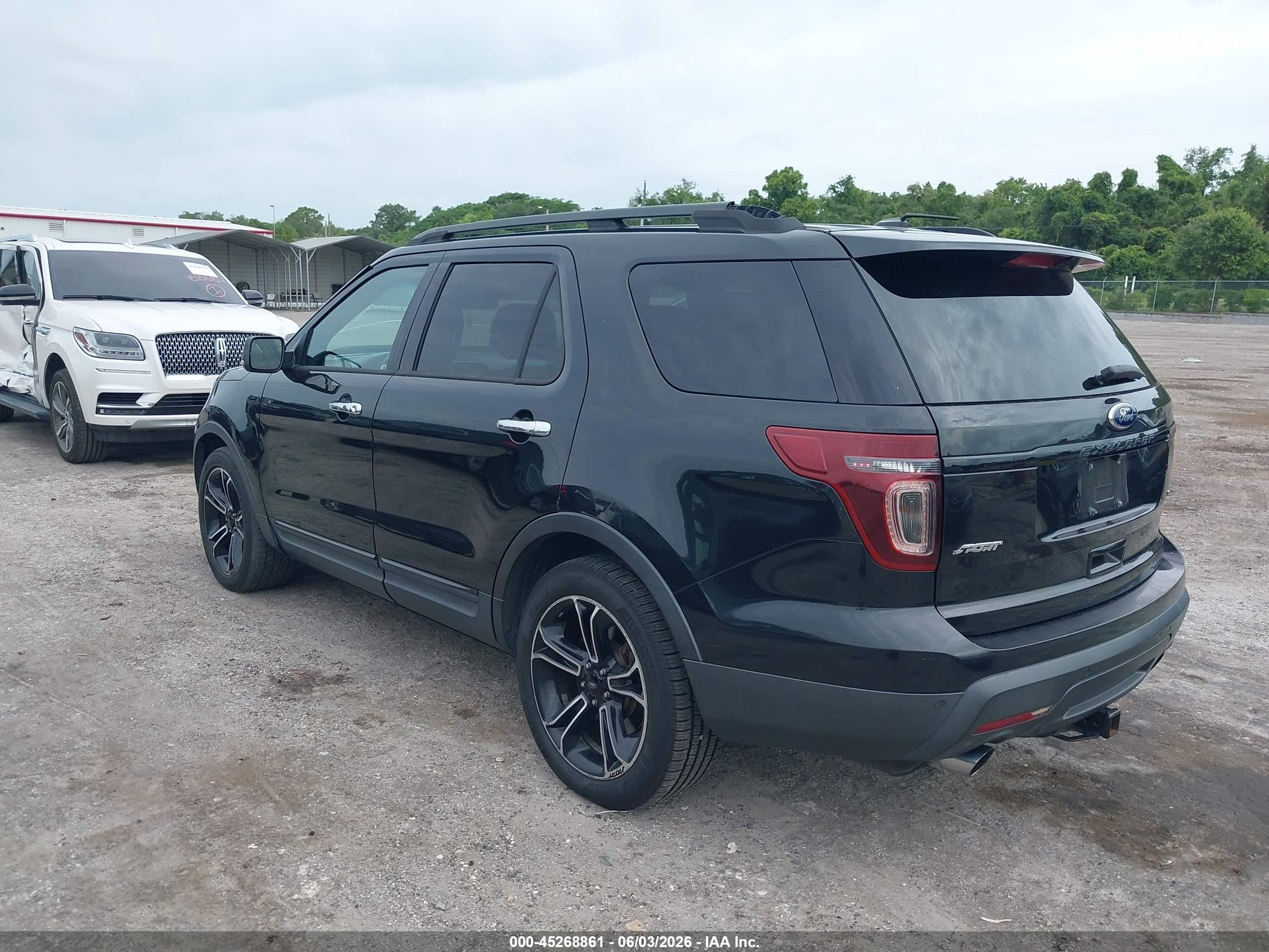 2013 Ford Explorer Sport Black vin: 1FM5K8GT3DGC58259