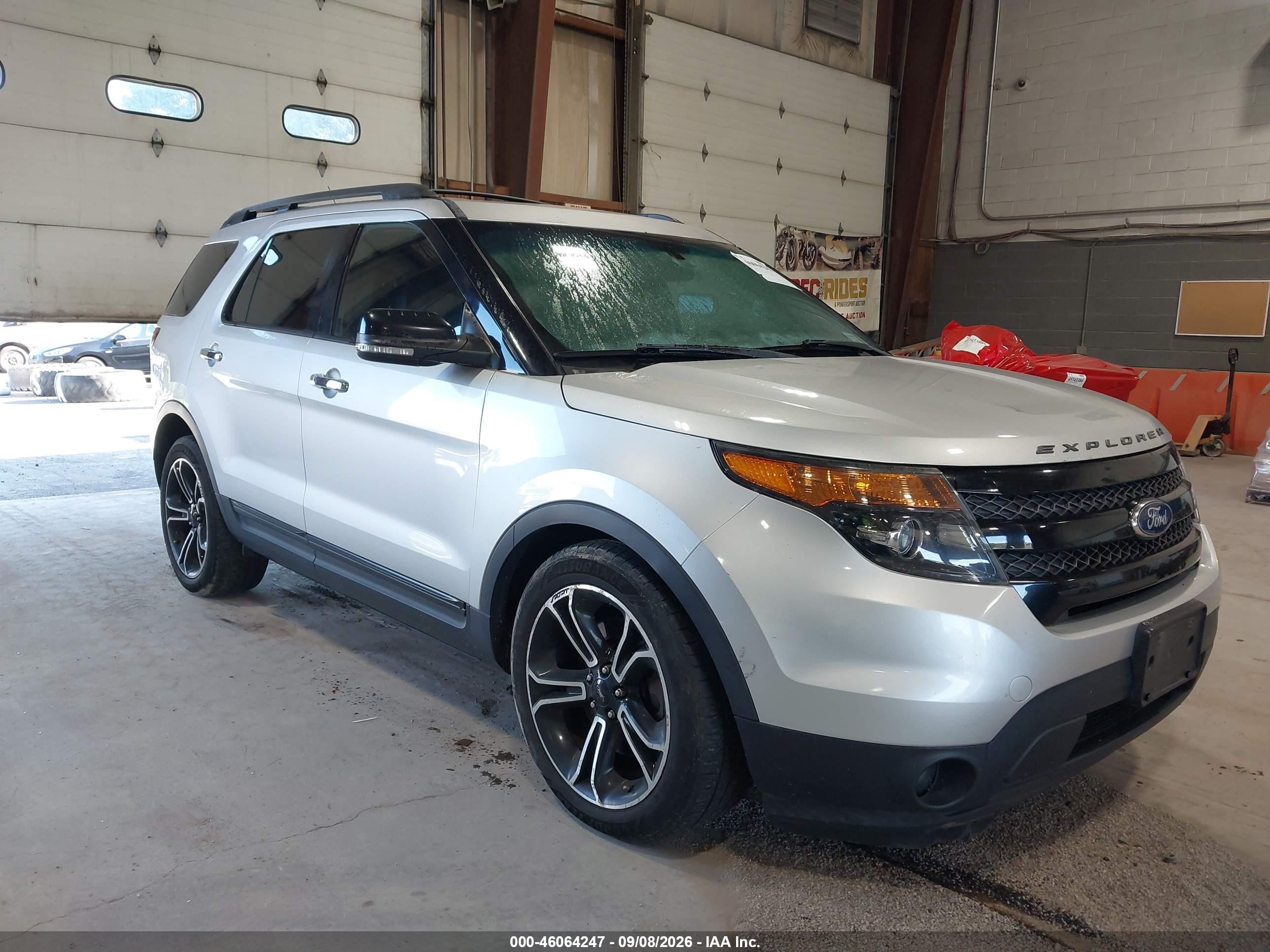 2013 Ford Explorer Sport Silver vin: 1FM5K8GT3DGC89284