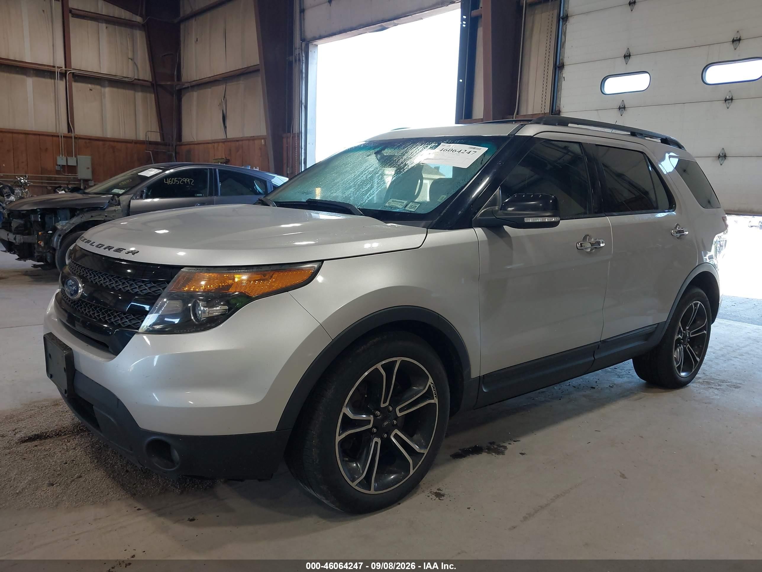 2013 Ford Explorer Sport Silver vin: 1FM5K8GT3DGC89284
