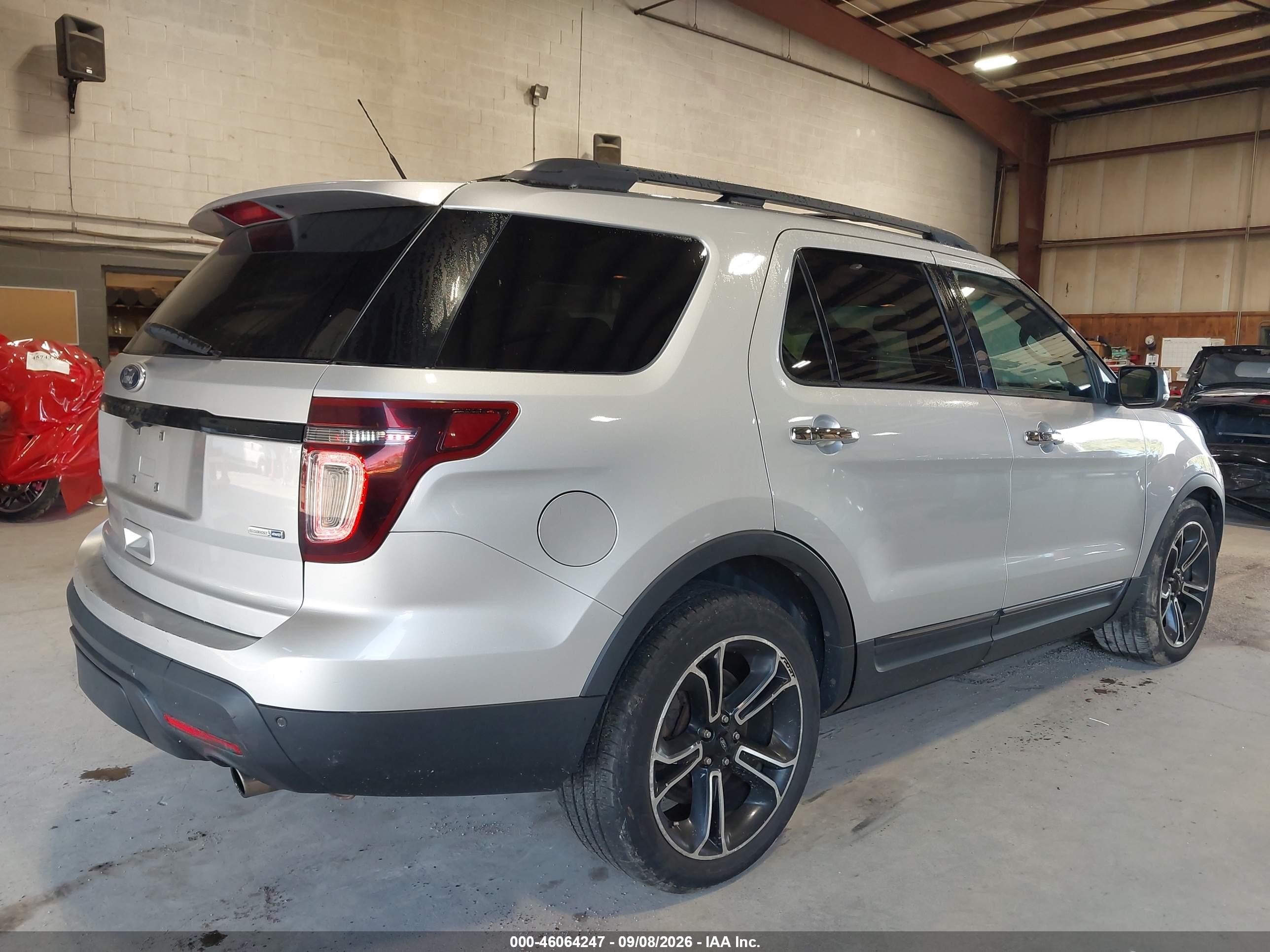 2013 Ford Explorer Sport Silver vin: 1FM5K8GT3DGC89284