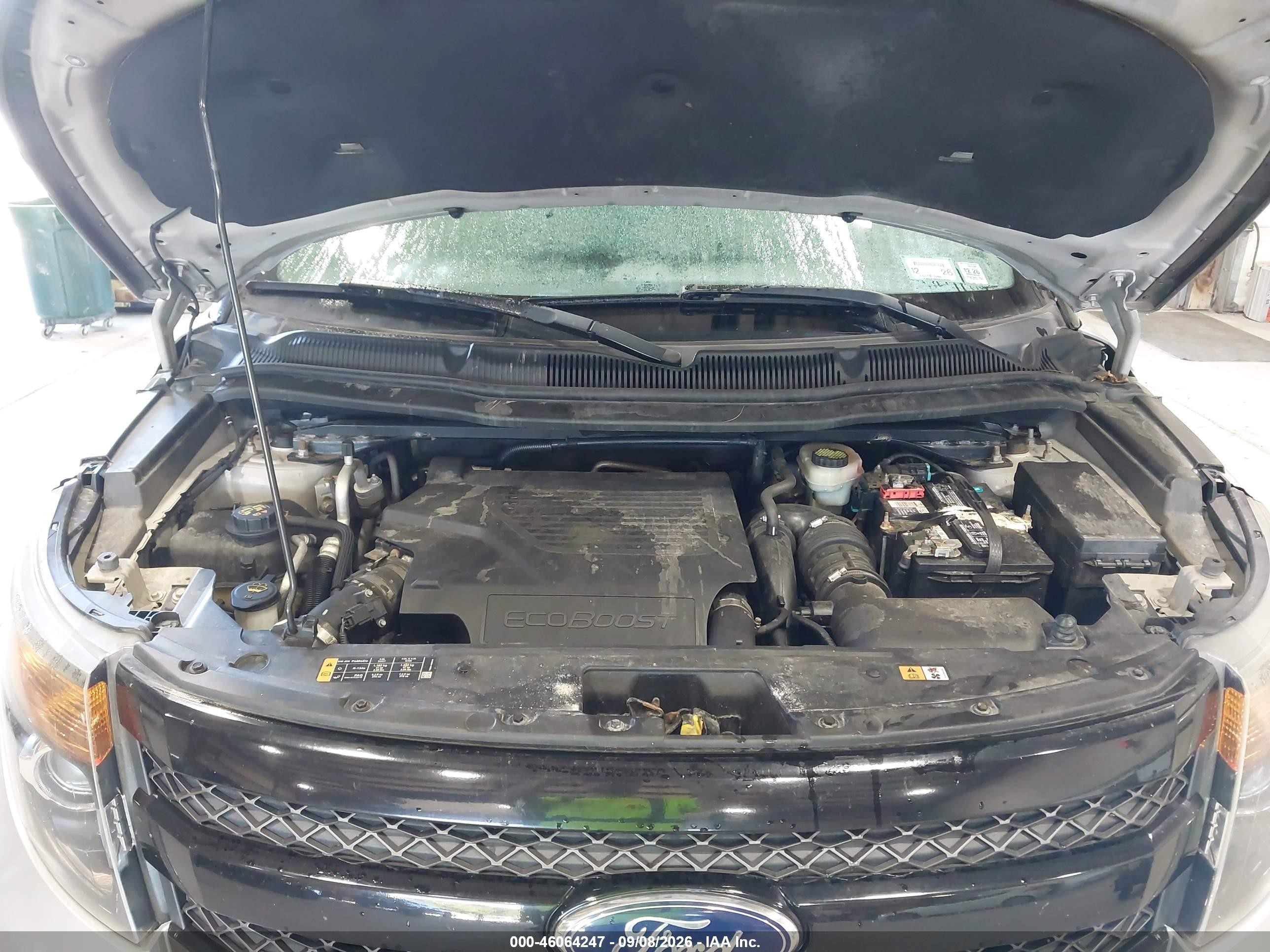 2013 Ford Explorer Sport Silver vin: 1FM5K8GT3DGC89284