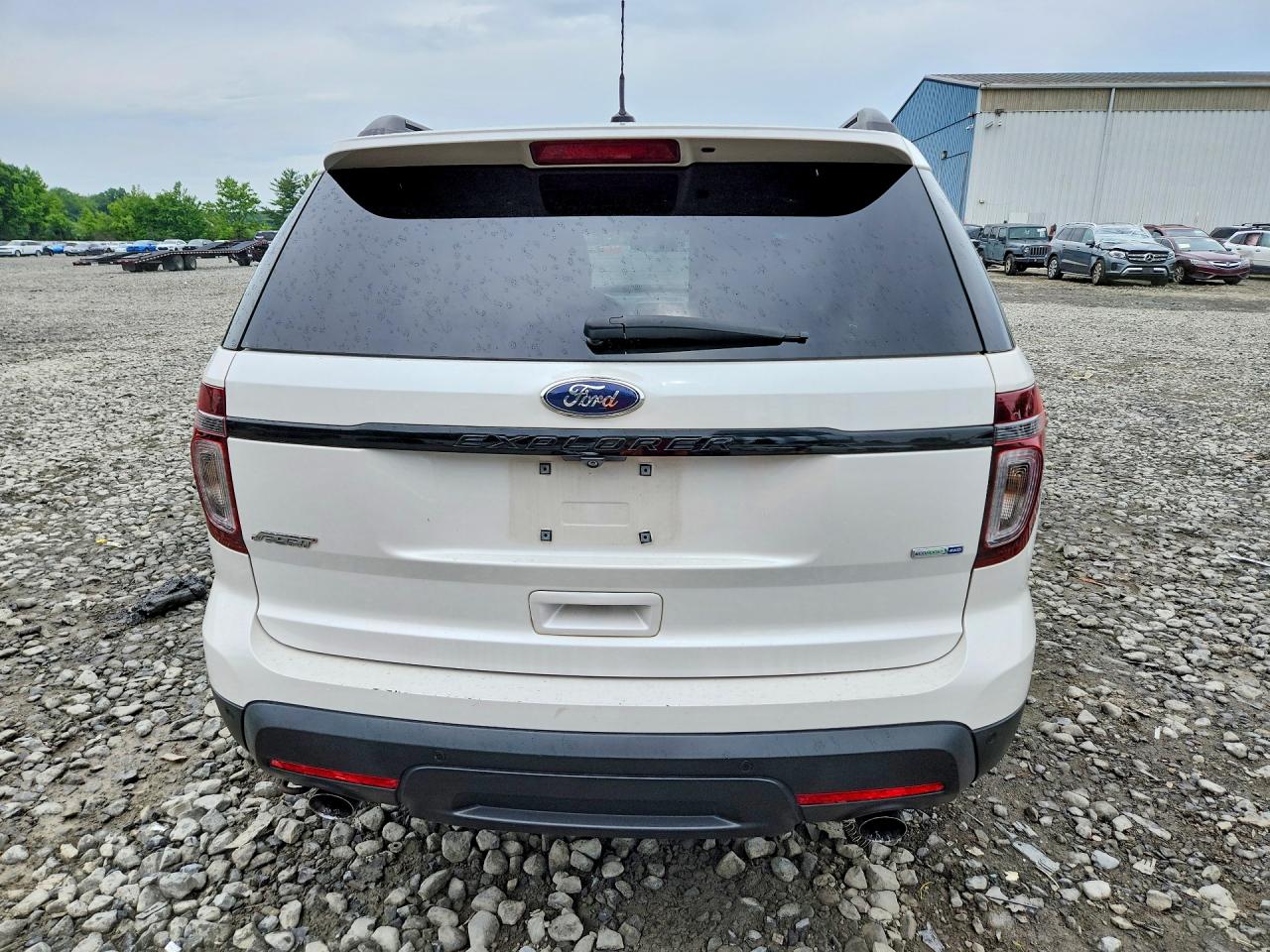 2014 Ford Explorer Sport White vin: 1FM5K8GT3EGA25872