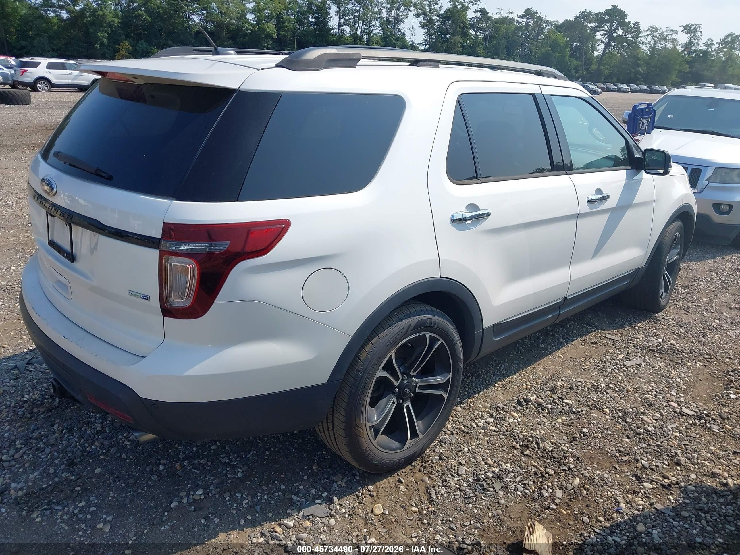 2014 Ford Explorer Sport Белый vin: 1FM5K8GT3EGC04574