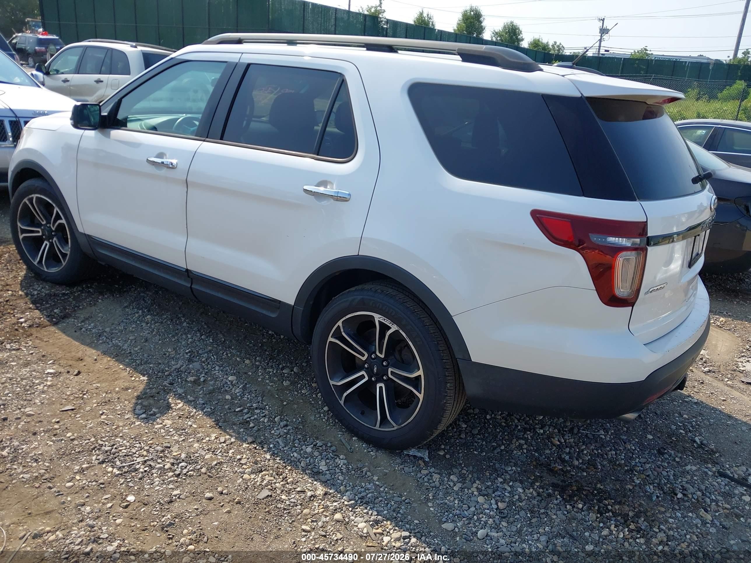 2014 Ford Explorer Sport Белый vin: 1FM5K8GT3EGC04574