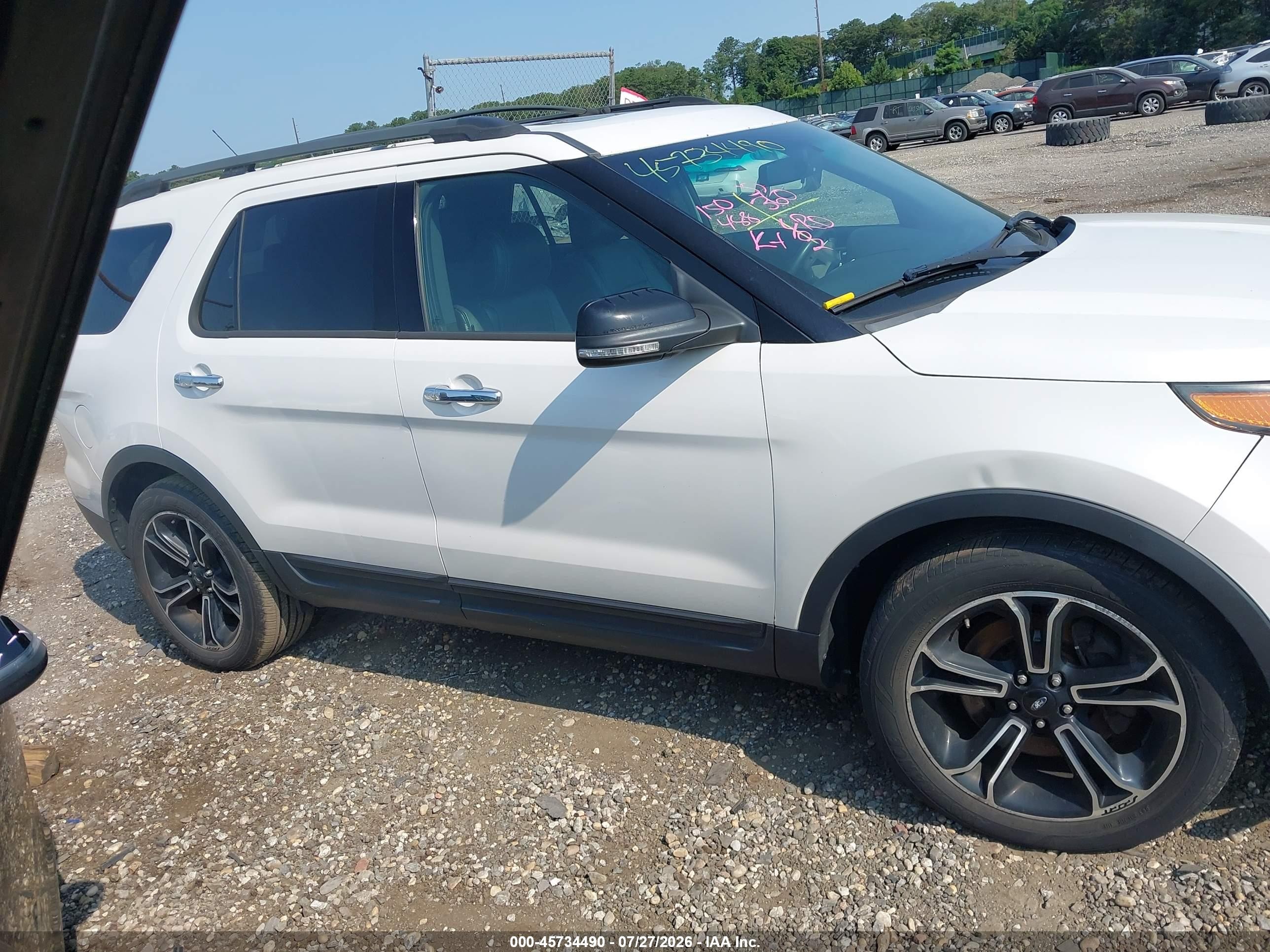 2014 Ford Explorer Sport Белый vin: 1FM5K8GT3EGC04574