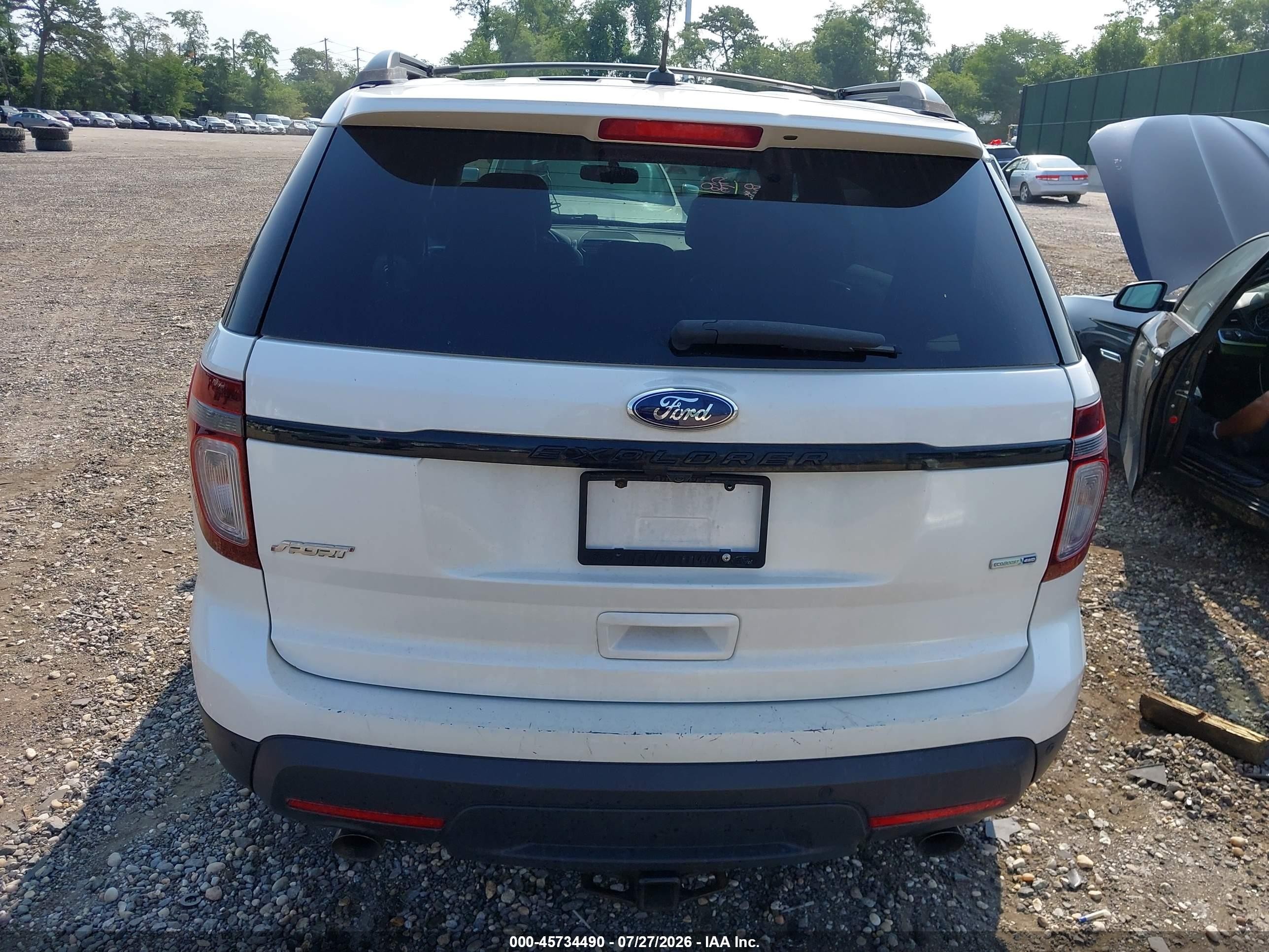 2014 Ford Explorer Sport Белый vin: 1FM5K8GT3EGC04574