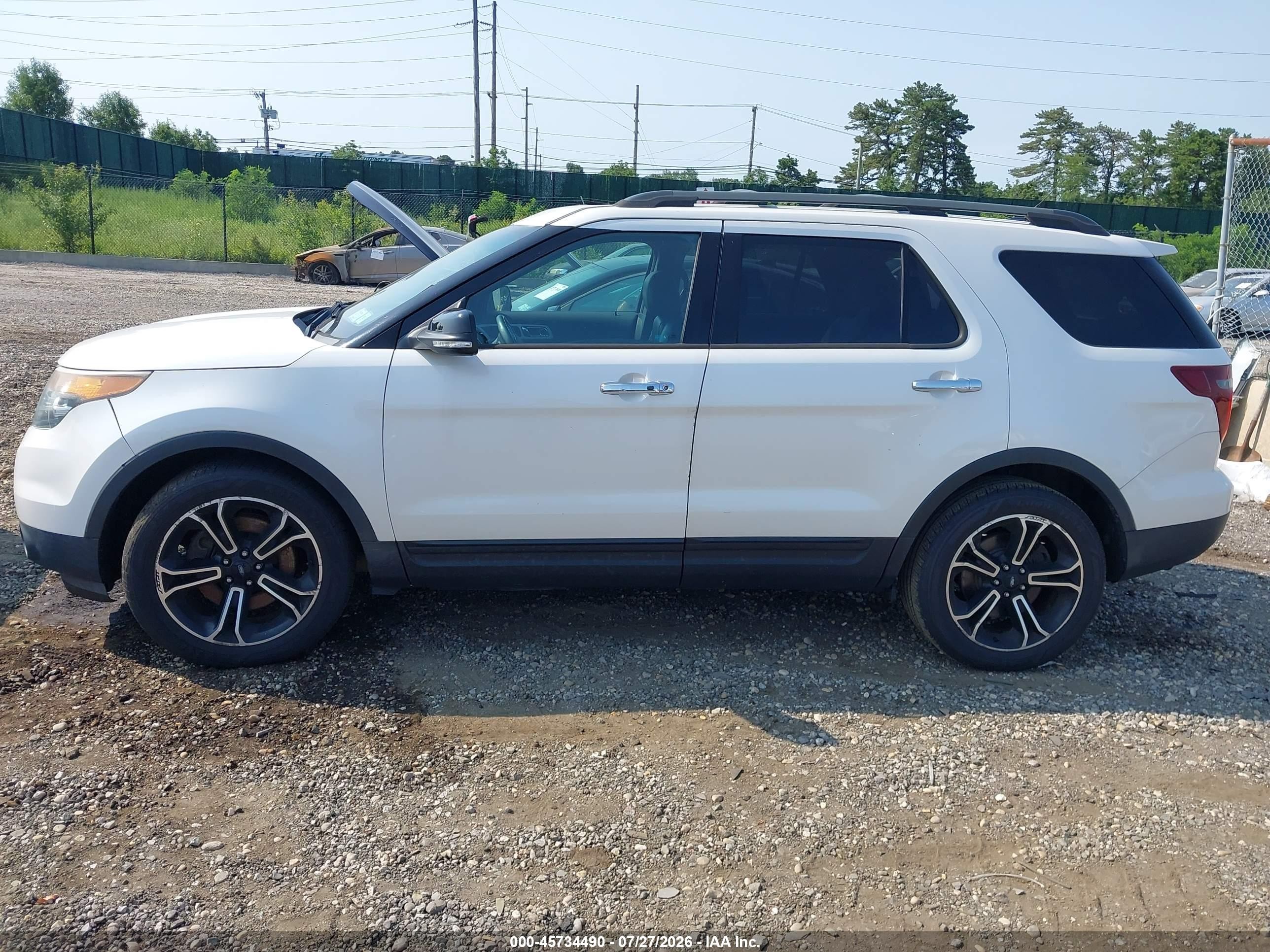2014 Ford Explorer Sport Белый vin: 1FM5K8GT3EGC04574