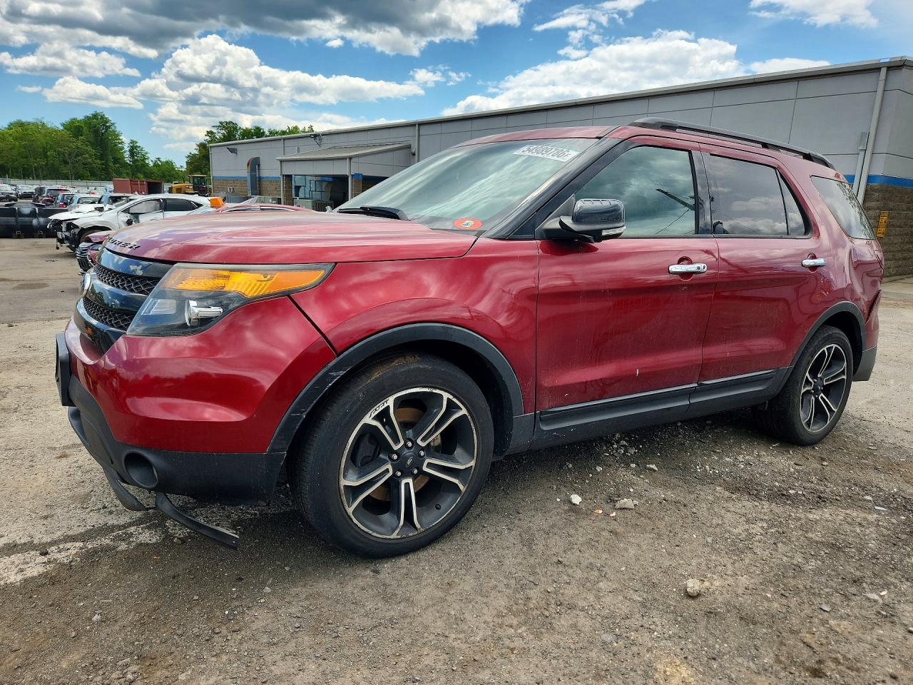 2014 Ford Explorer Sport Burgundy vin: 1FM5K8GT3EGC09337