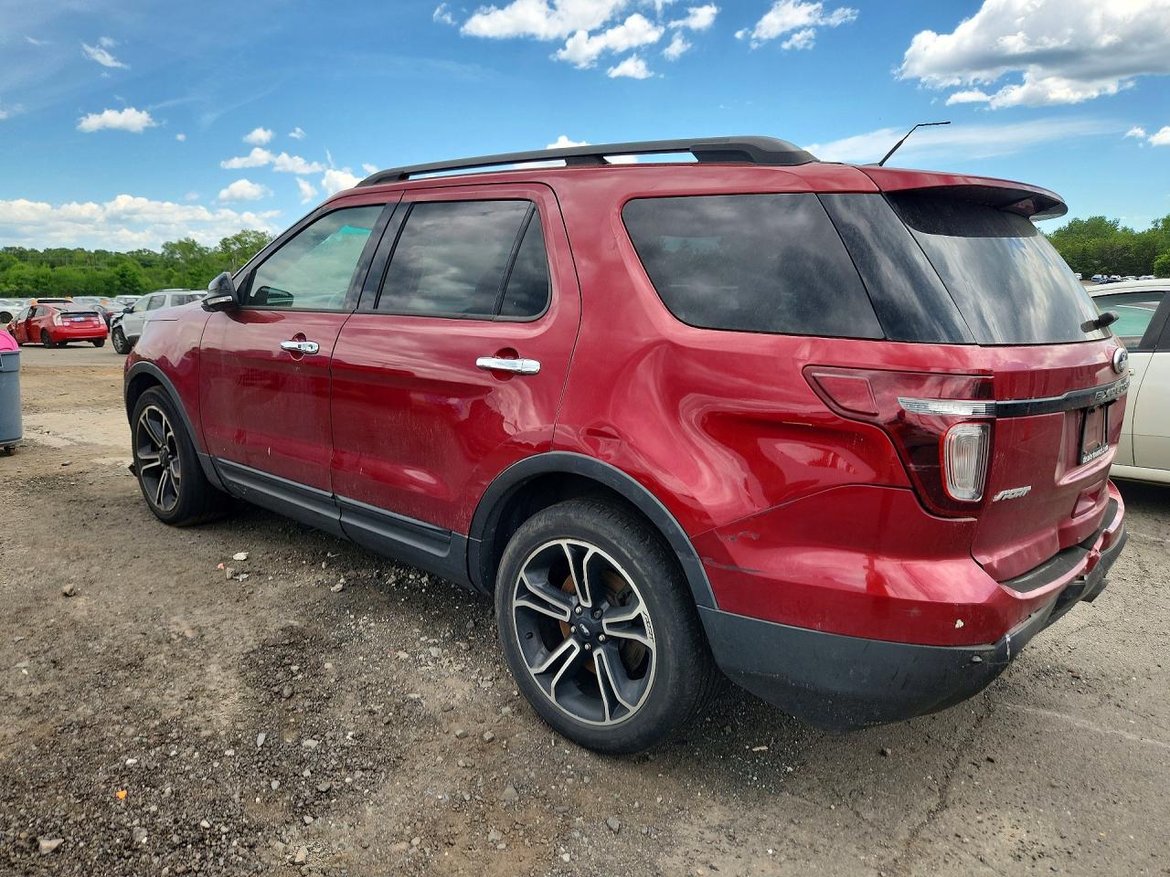 2014 Ford Explorer Sport Burgundy vin: 1FM5K8GT3EGC09337