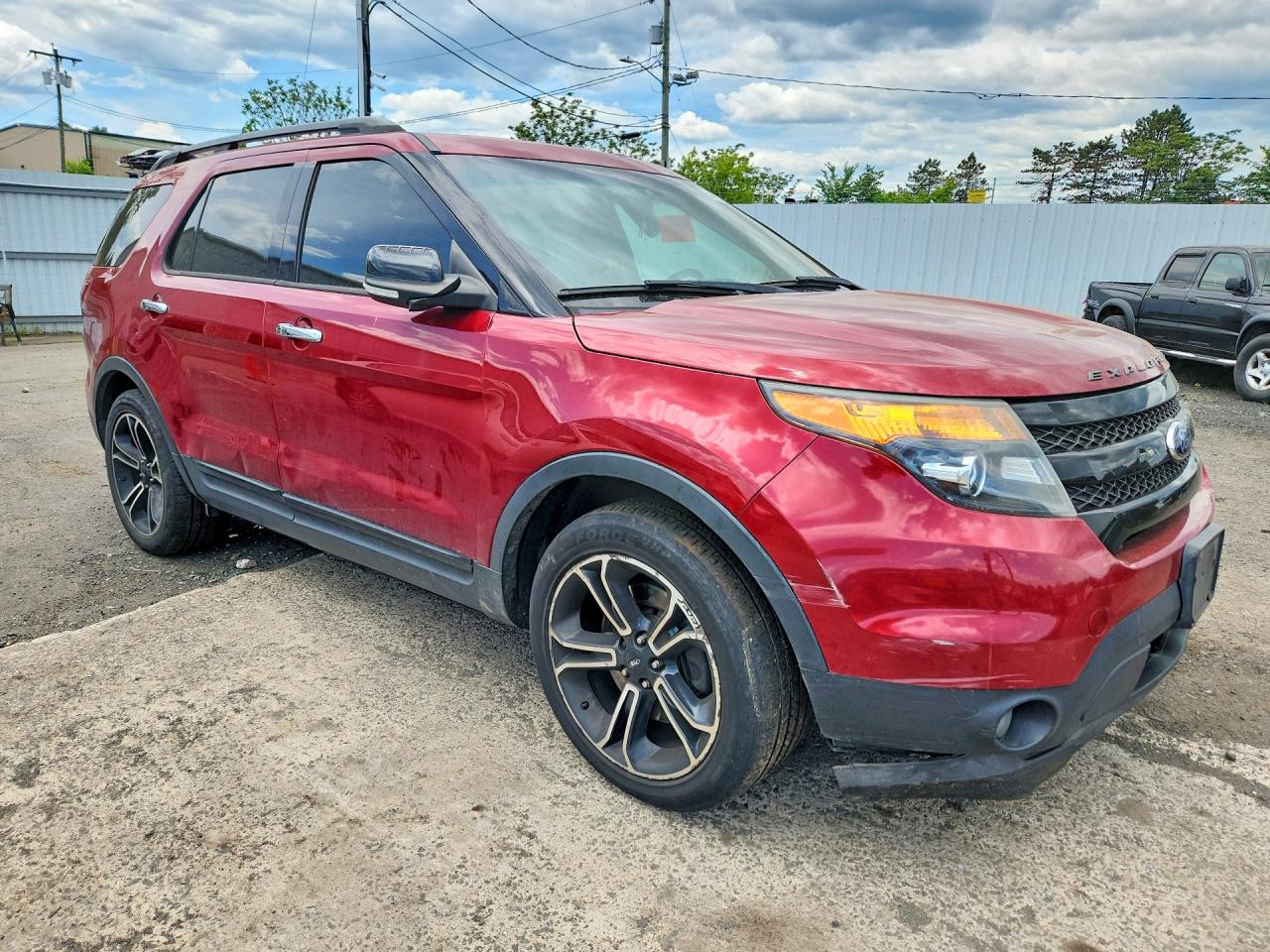 2014 Ford Explorer Sport Burgundy vin: 1FM5K8GT3EGC09337