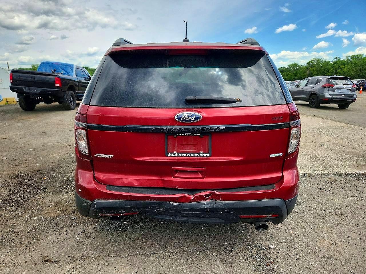 2014 Ford Explorer Sport Burgundy vin: 1FM5K8GT3EGC09337