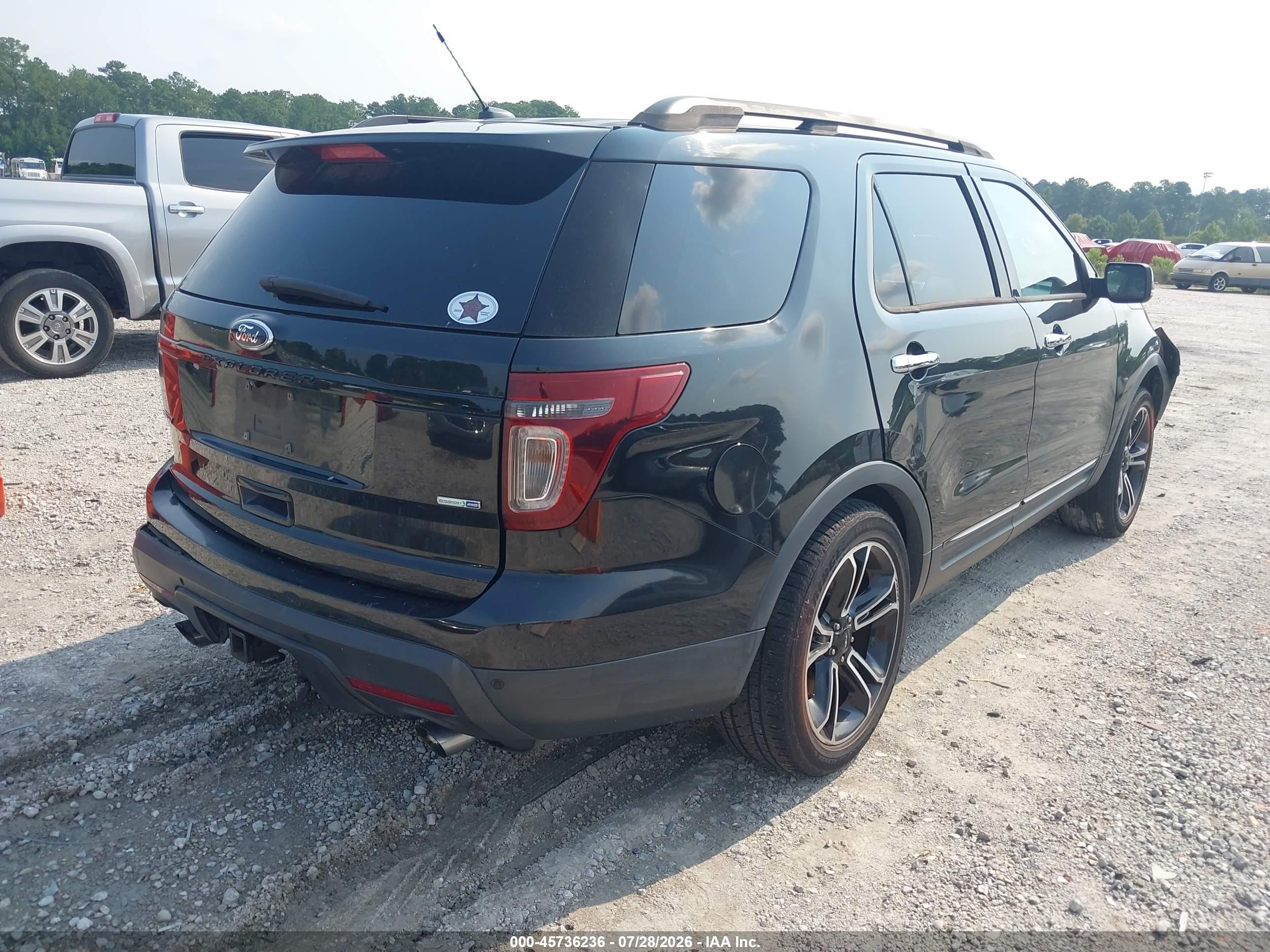 2014 Ford Explorer Sport Black vin: 1FM5K8GT3EGC32553