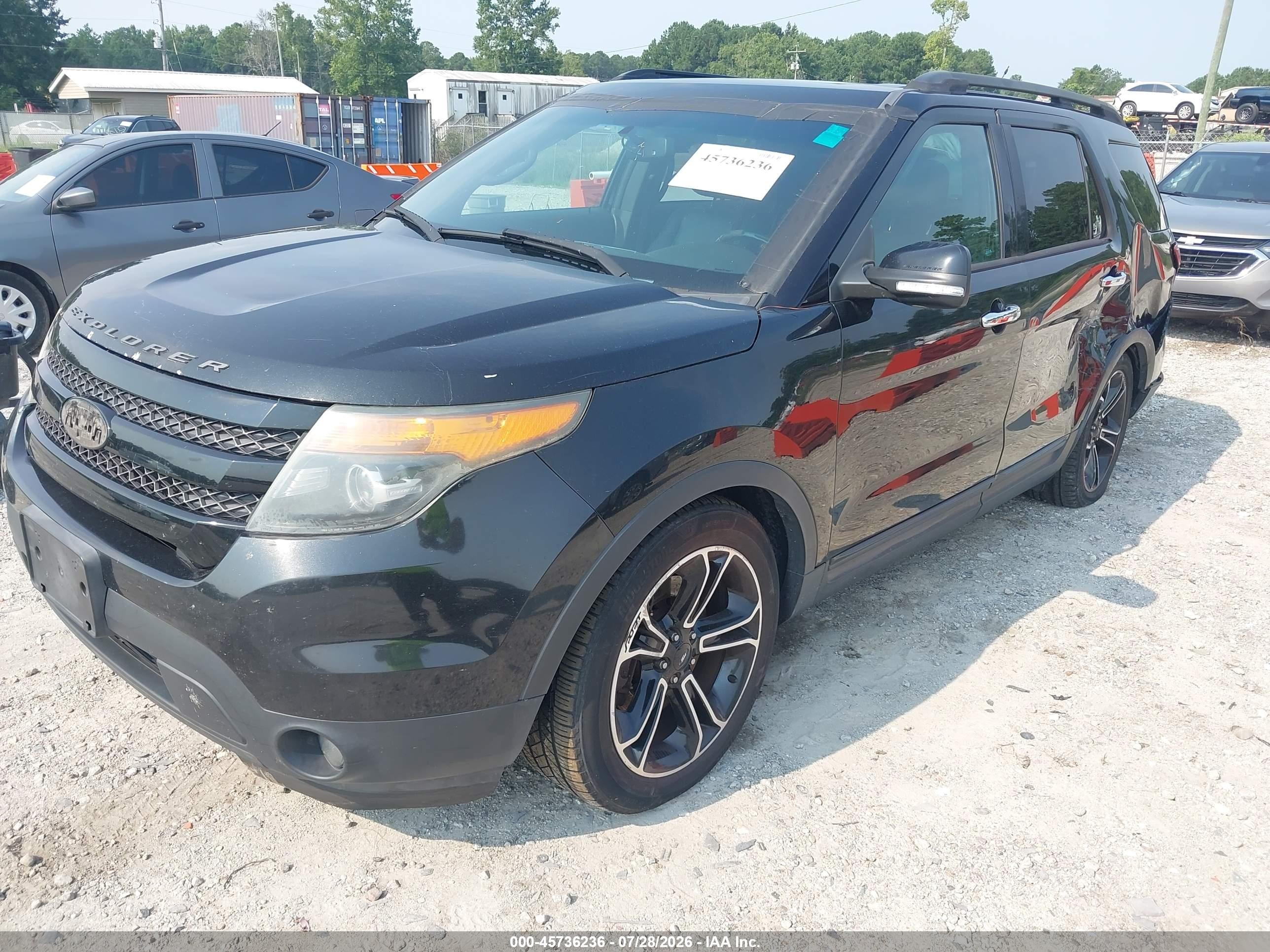 2014 Ford Explorer Sport Black vin: 1FM5K8GT3EGC32553