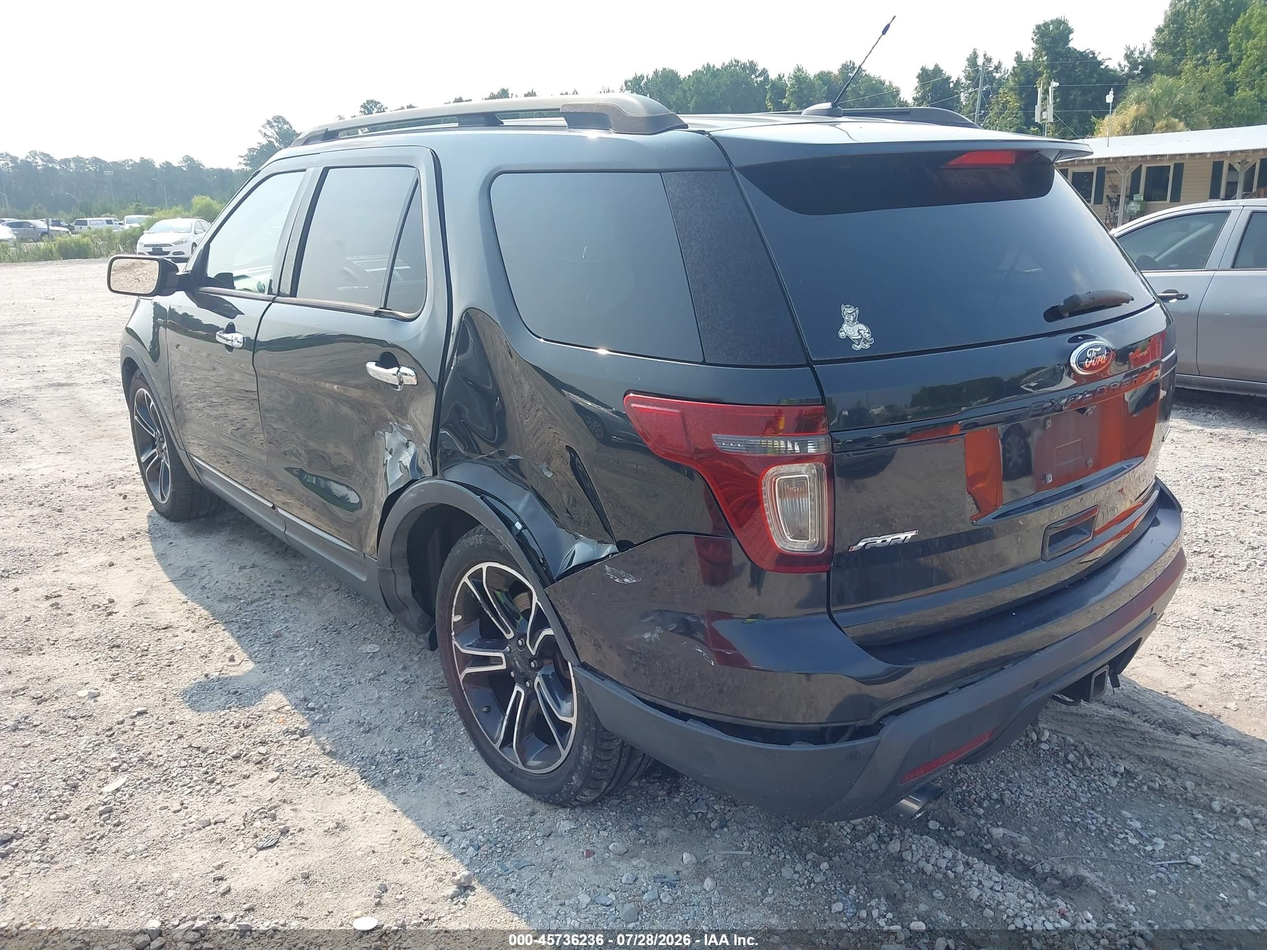 2014 Ford Explorer Sport Black vin: 1FM5K8GT3EGC32553