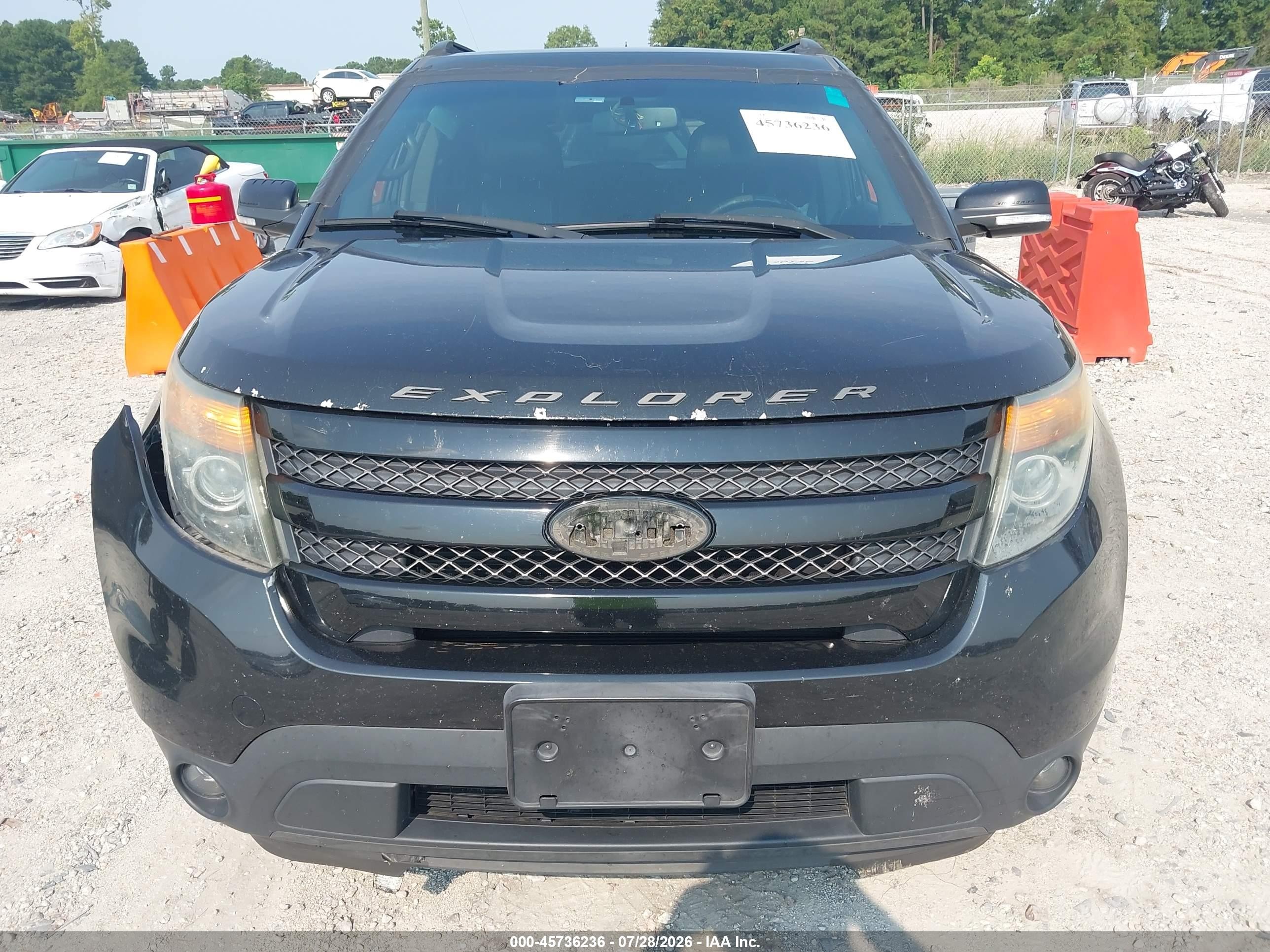 2014 Ford Explorer Sport Black vin: 1FM5K8GT3EGC32553