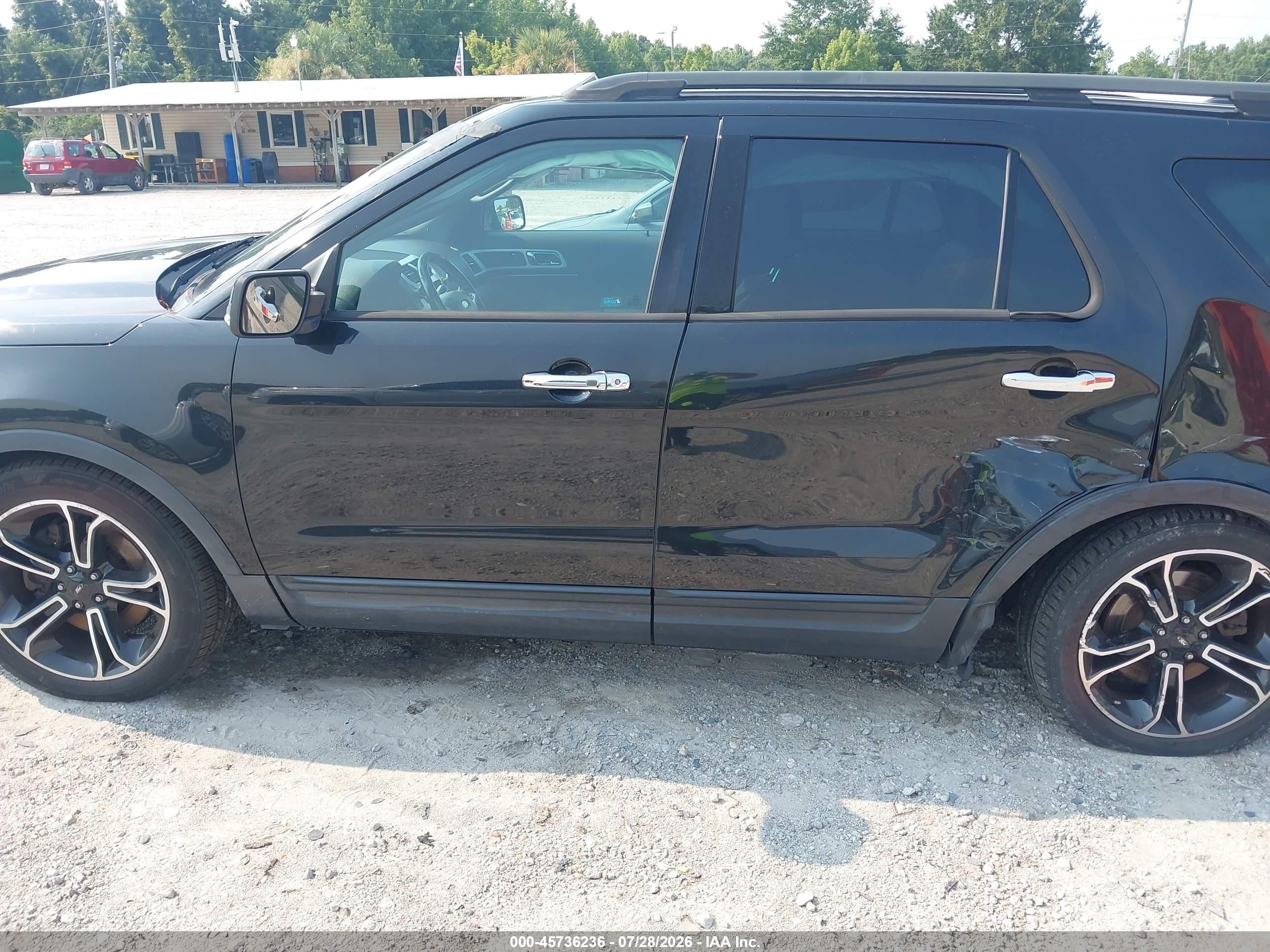 2014 Ford Explorer Sport Black vin: 1FM5K8GT3EGC32553