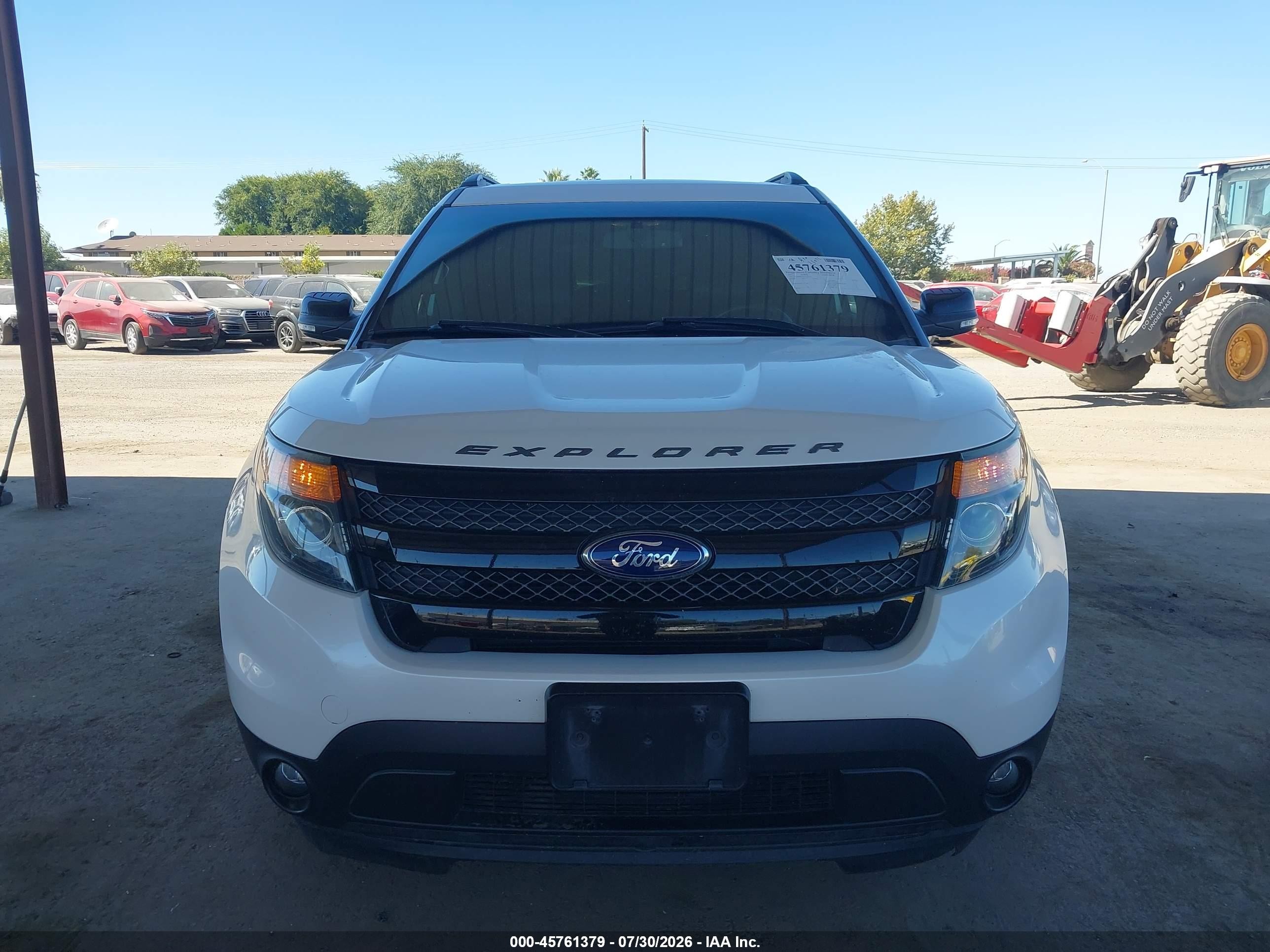 2015 Ford Explorer Sport White vin: 1FM5K8GT3FGA03775