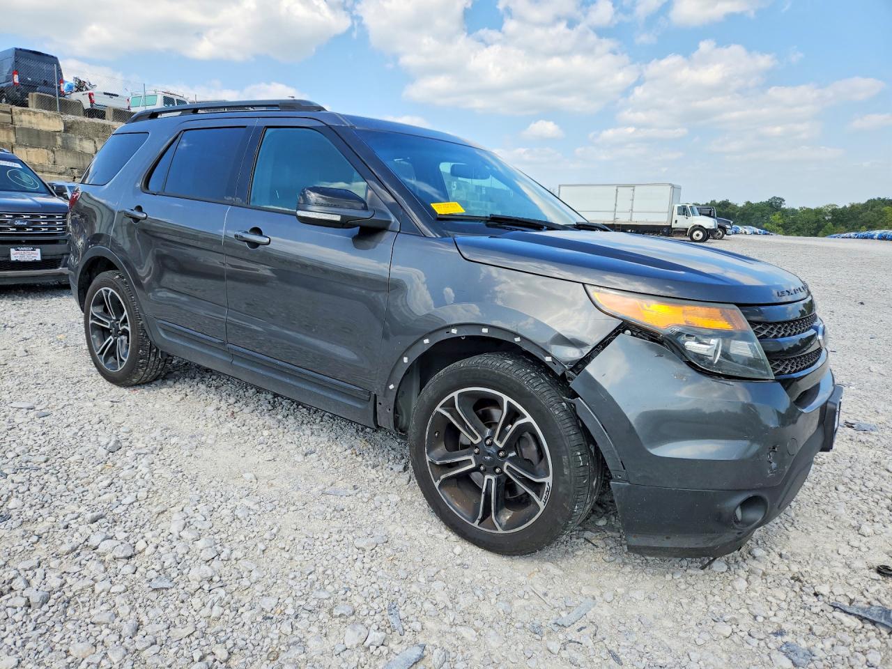 2015 Ford Explorer Sport Gray vin: 1FM5K8GT3FGA38106