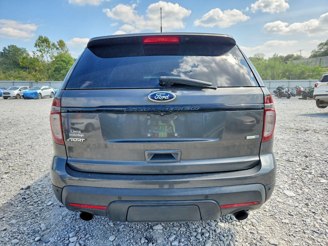 2015 Ford Explorer Sport Gray vin: 1FM5K8GT3FGA38106