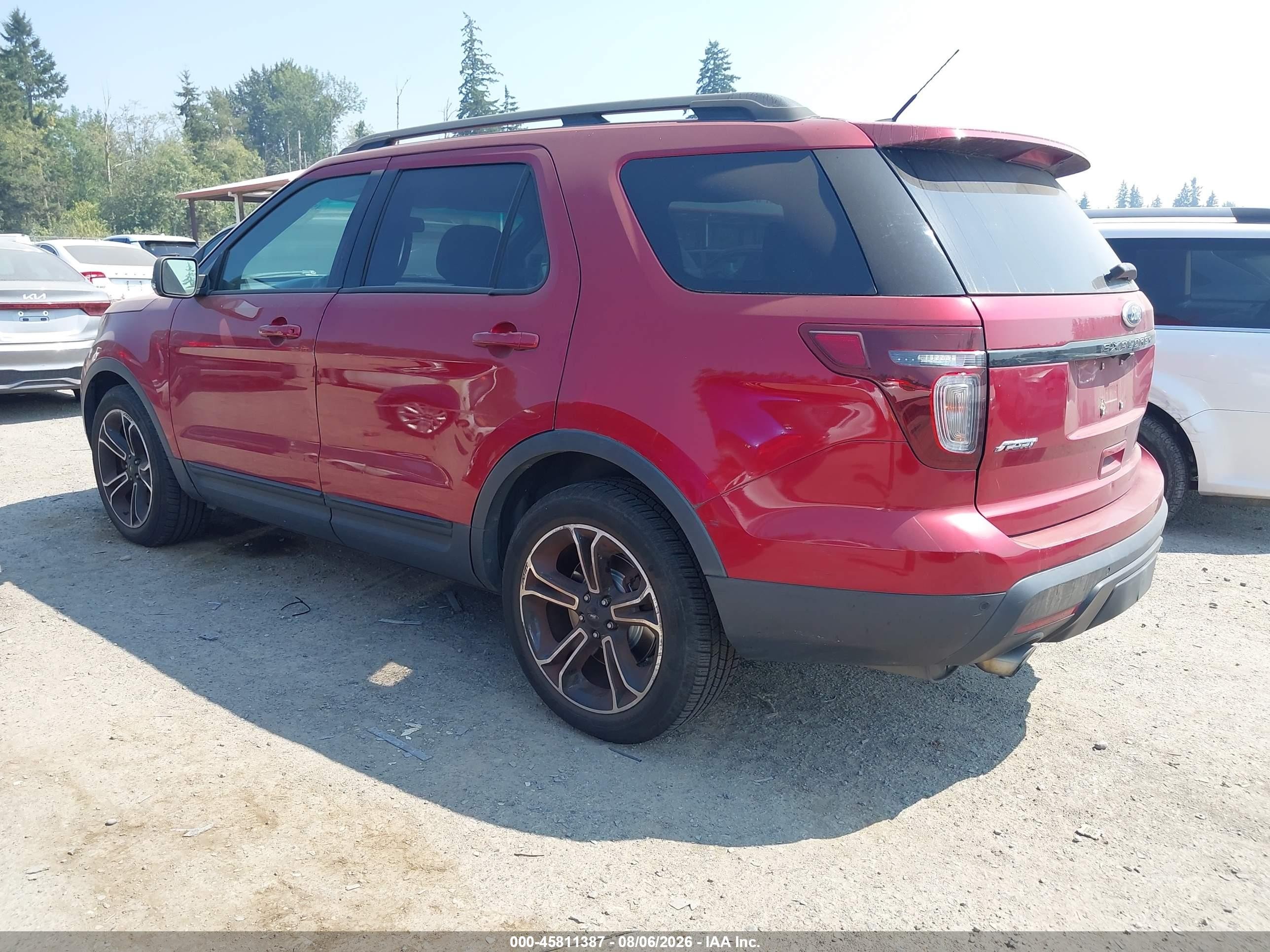 2015 Ford Explorer Sport Red vin: 1FM5K8GT3FGA54886