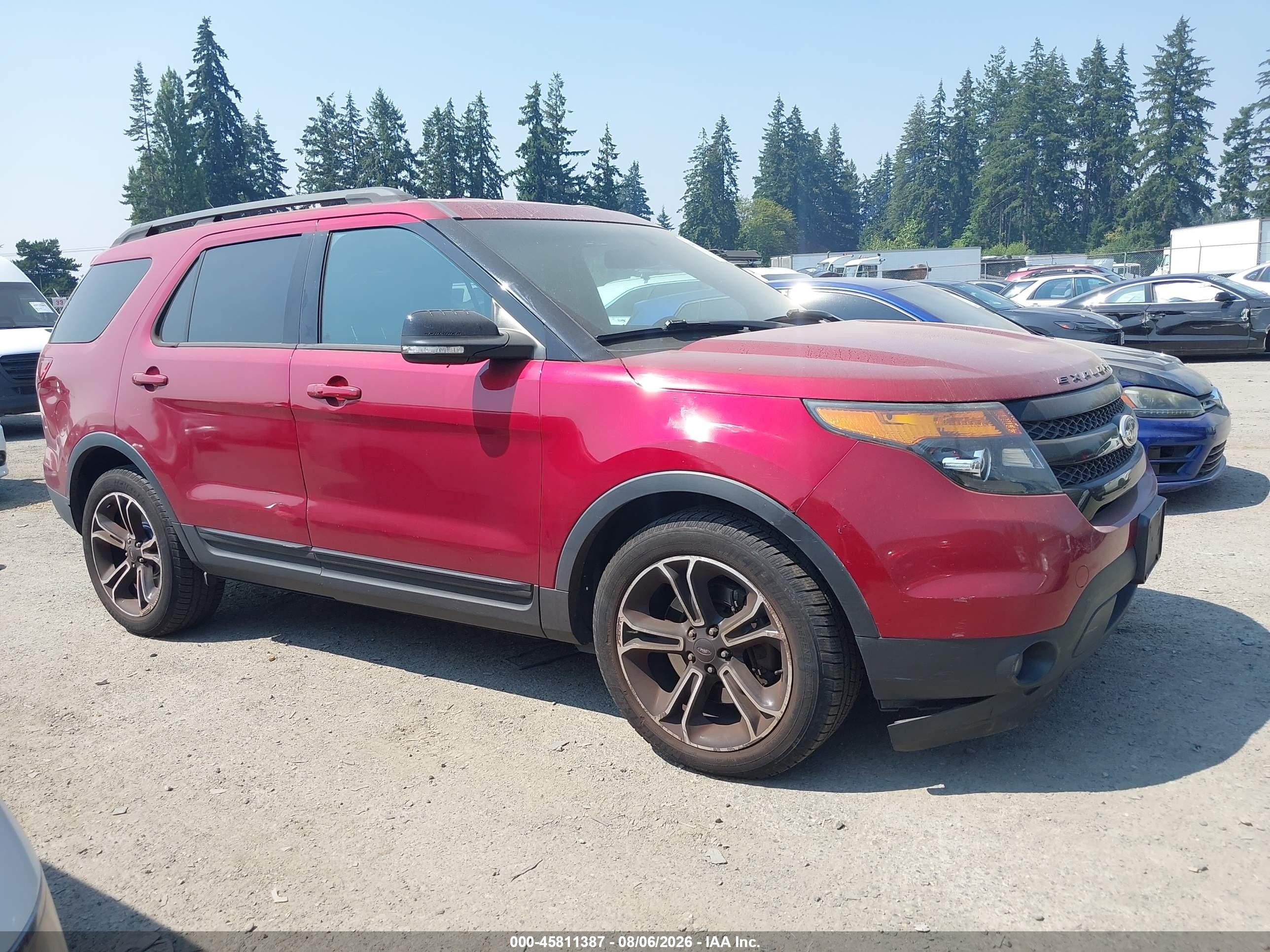 2015 Ford Explorer Sport Red vin: 1FM5K8GT3FGA54886