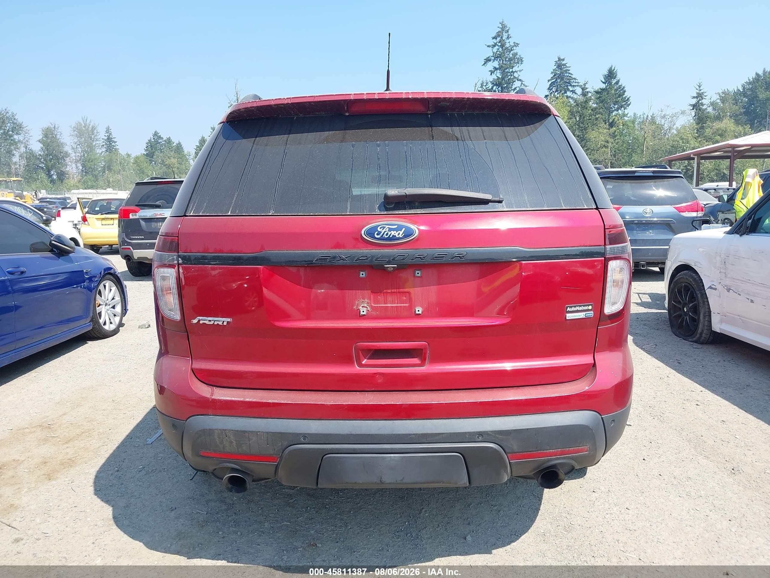 2015 Ford Explorer Sport Red vin: 1FM5K8GT3FGA54886