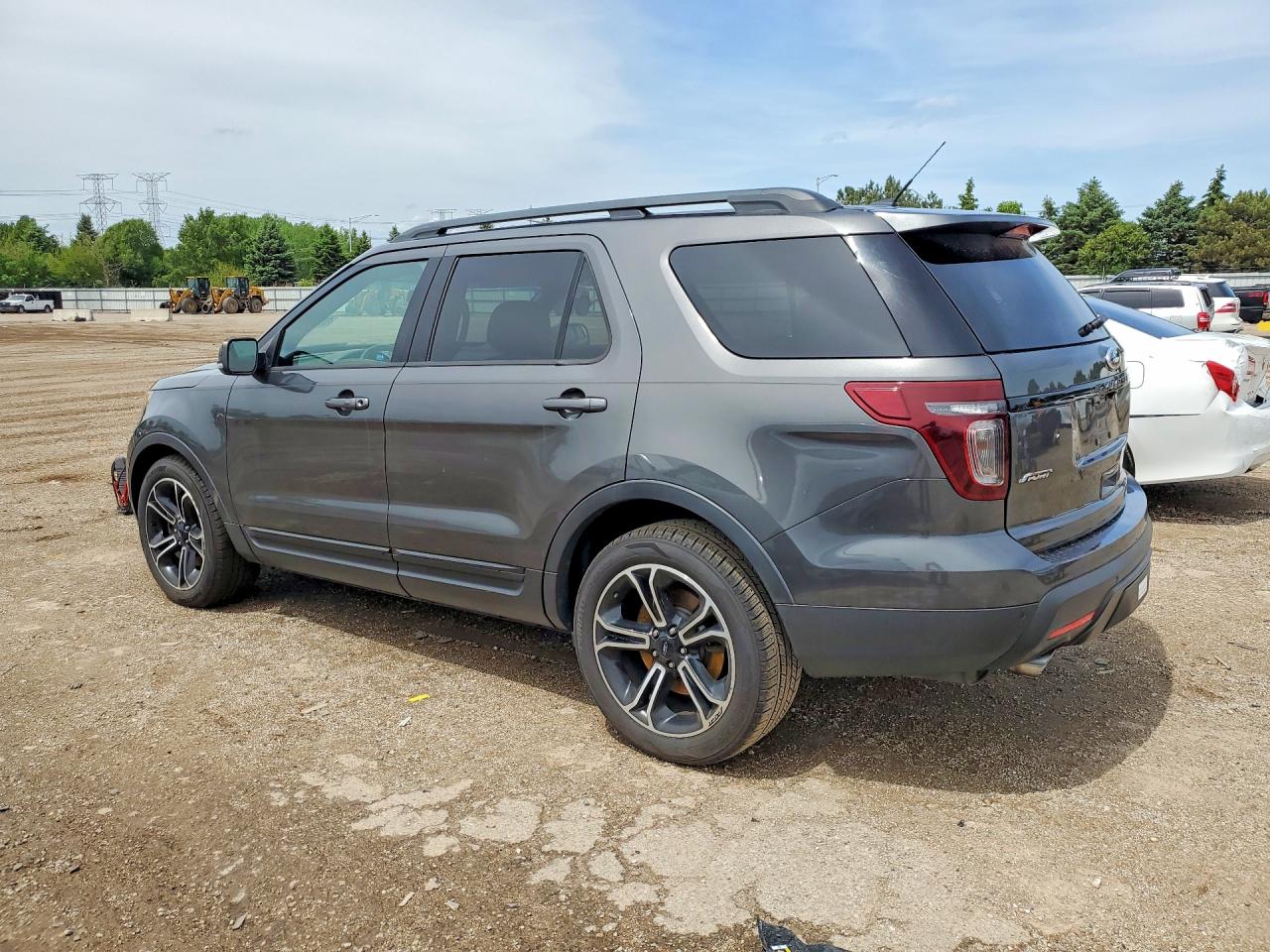 2015 Ford Explorer Sport Gray vin: 1FM5K8GT3FGB00524