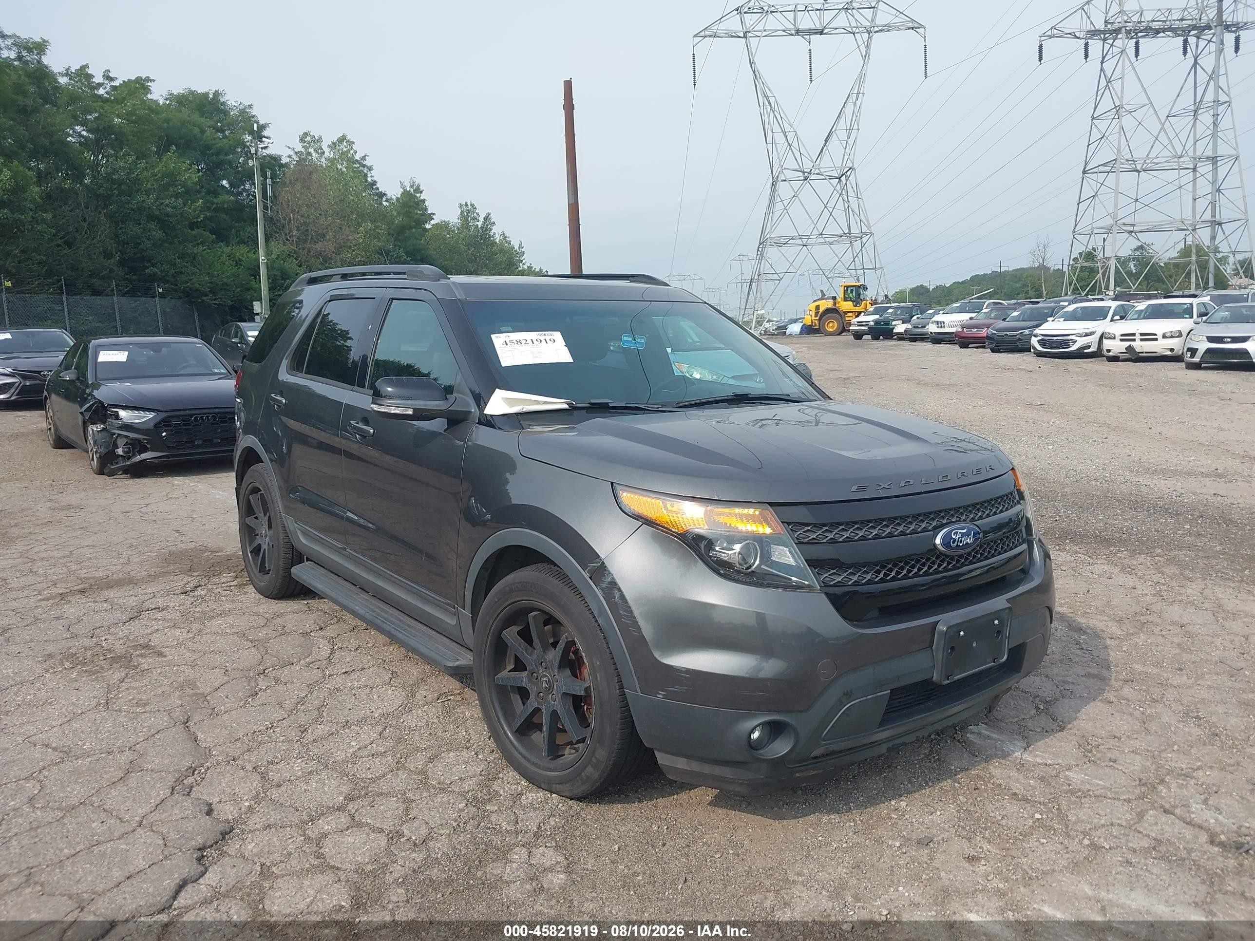 2015 Ford Explorer Sport Gray vin: 1FM5K8GT3FGC20971