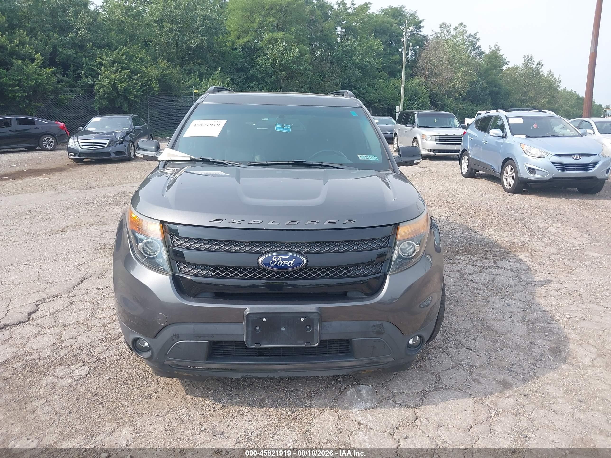 2015 Ford Explorer Sport Gray vin: 1FM5K8GT3FGC20971