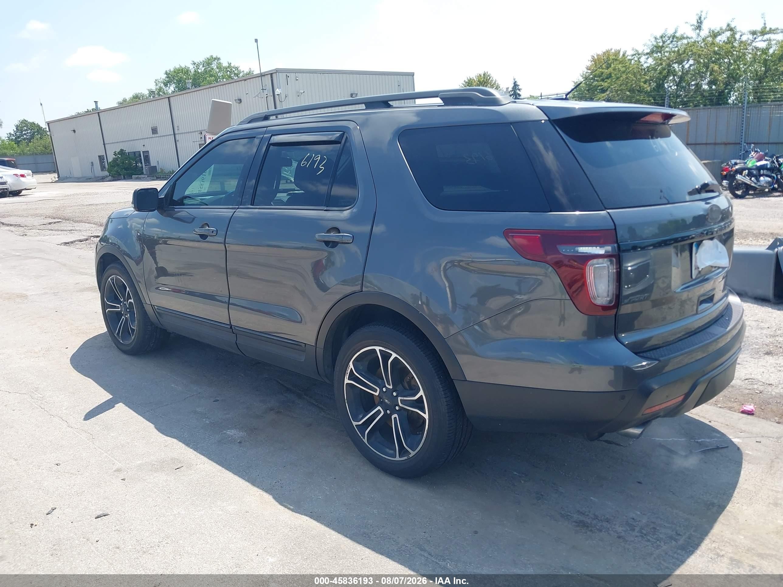 2015 Ford Explorer Sport Gray vin: 1FM5K8GT3FGC23787