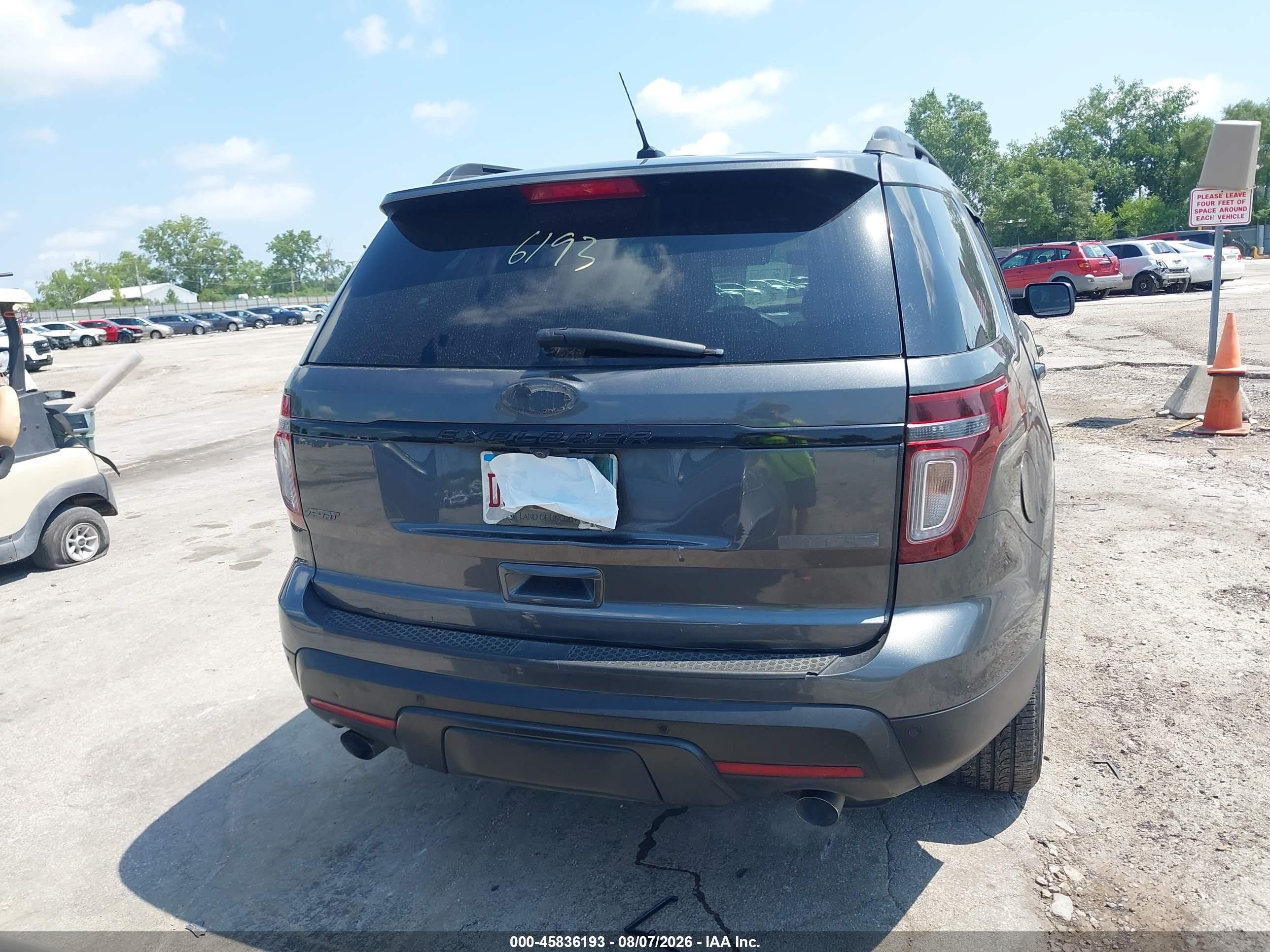 2015 Ford Explorer Sport Gray vin: 1FM5K8GT3FGC23787