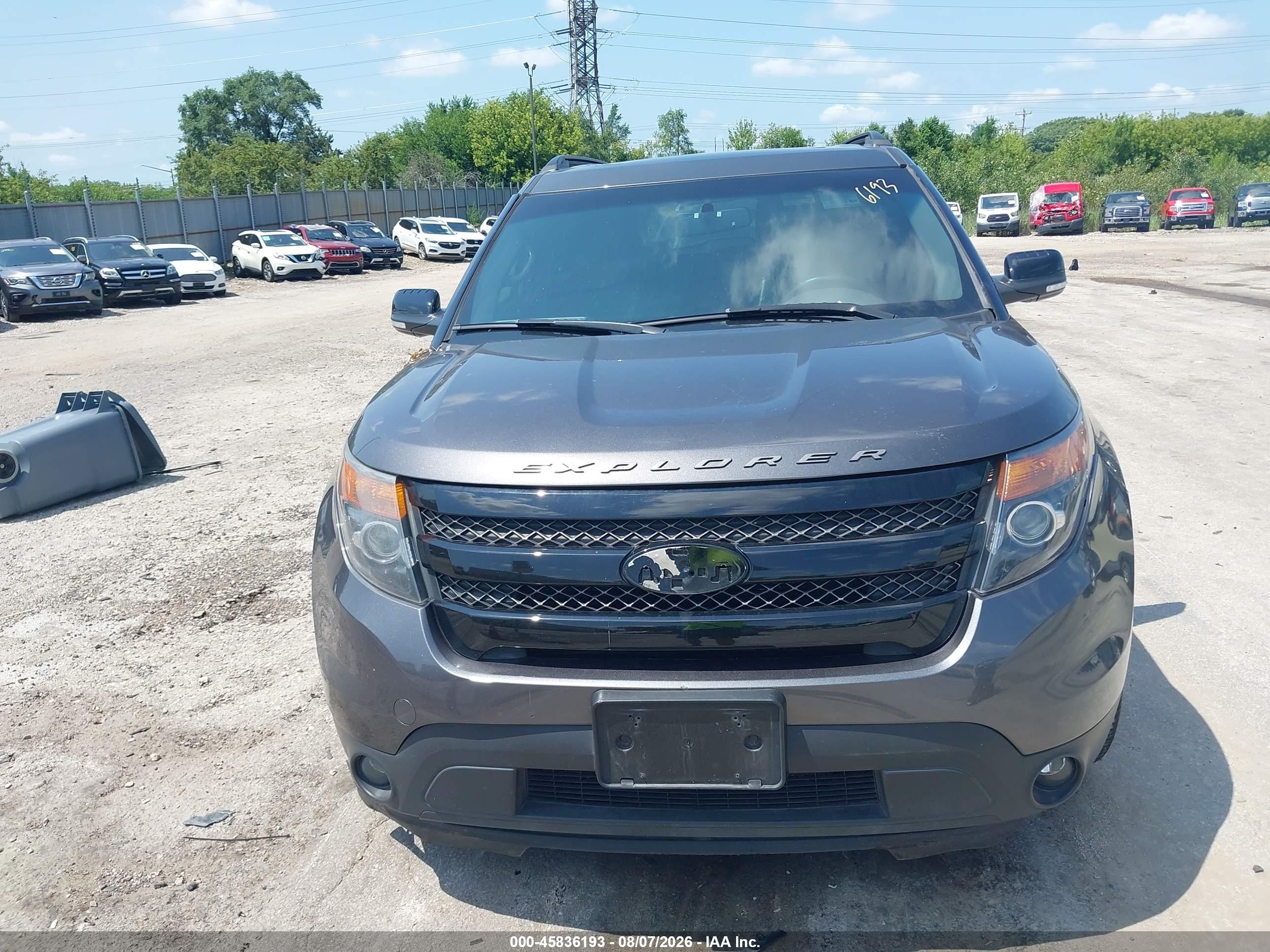 2015 Ford Explorer Sport Gray vin: 1FM5K8GT3FGC23787