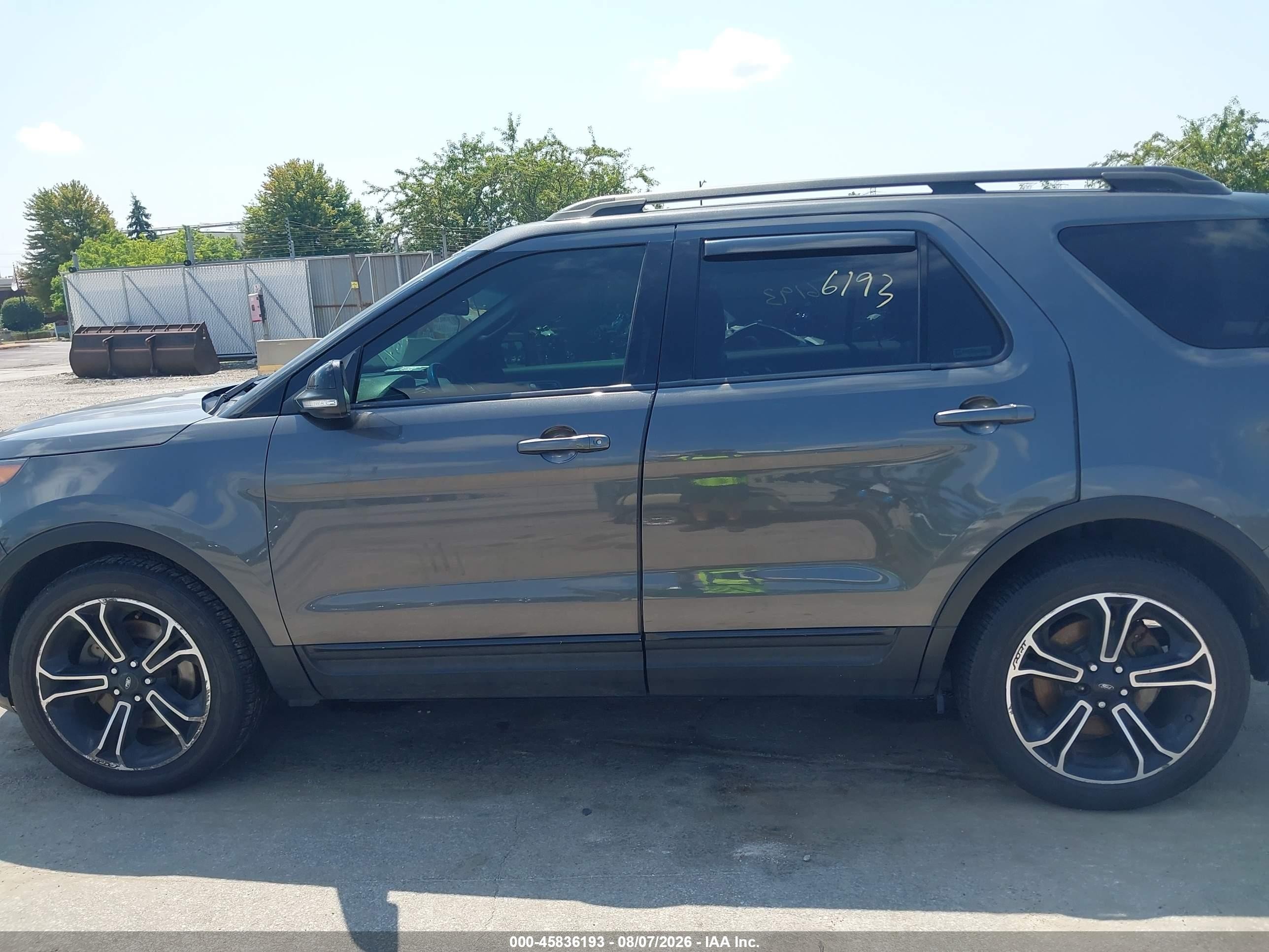 2015 Ford Explorer Sport Gray vin: 1FM5K8GT3FGC23787