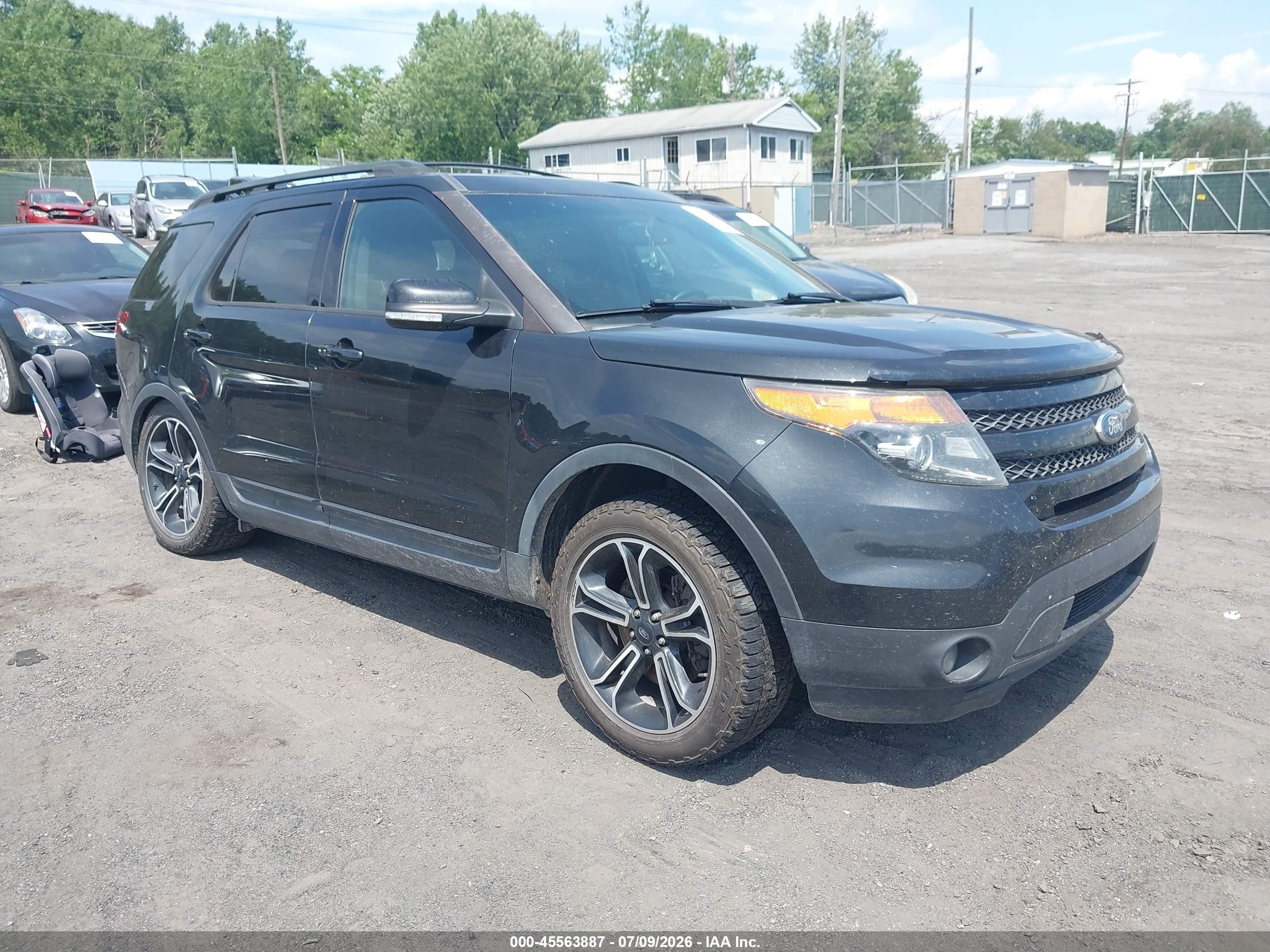 2015 Ford Explorer Sport Black vin: 1FM5K8GT3FGC56353