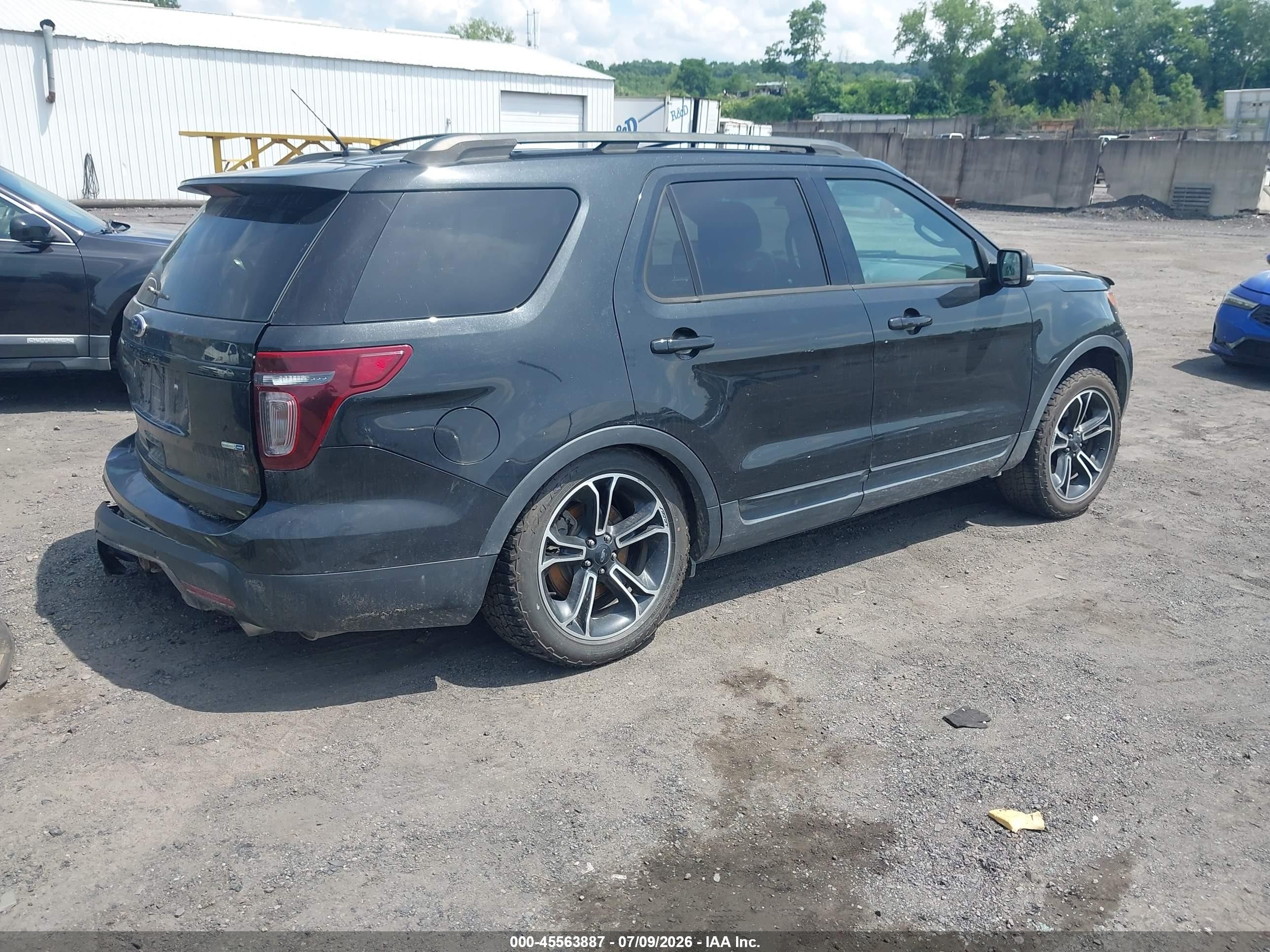 2015 Ford Explorer Sport Black vin: 1FM5K8GT3FGC56353