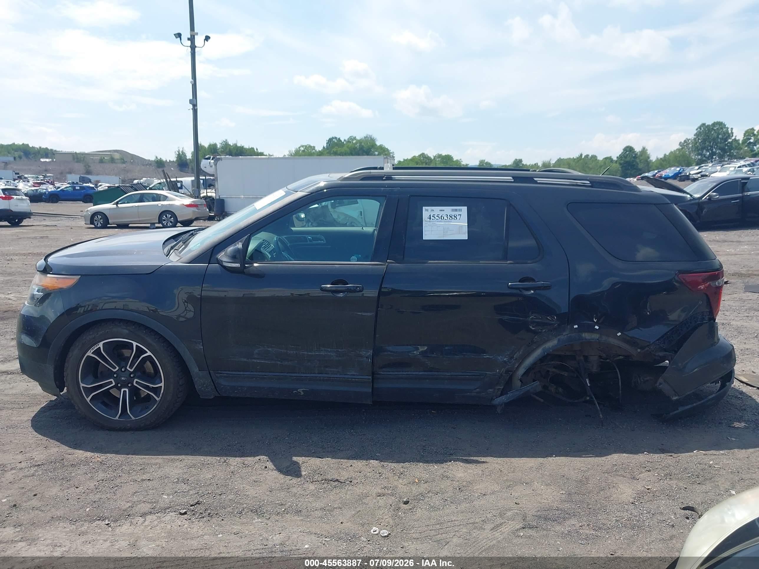 2015 Ford Explorer Sport Black vin: 1FM5K8GT3FGC56353