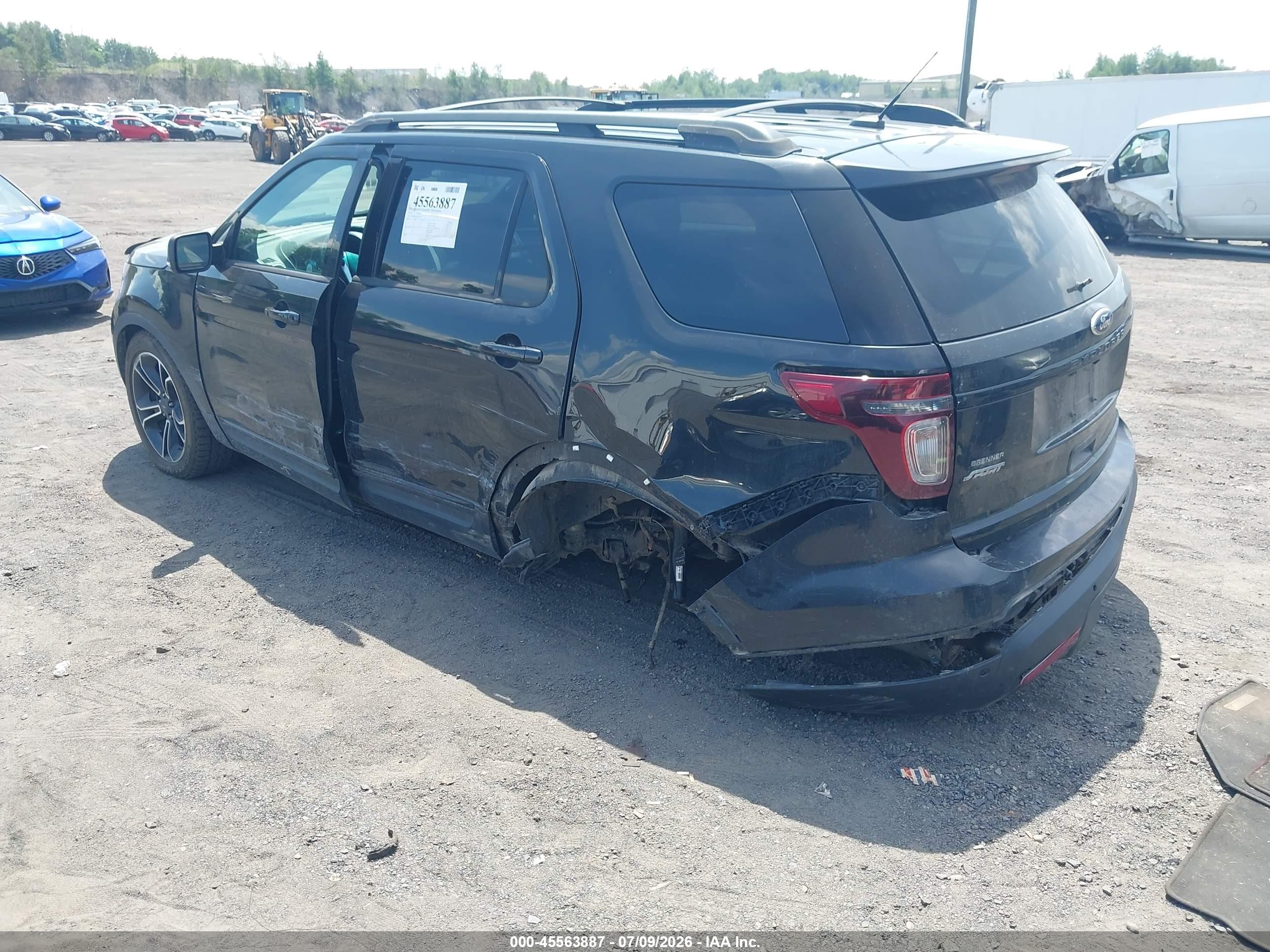 2015 Ford Explorer Sport Black vin: 1FM5K8GT3FGC56353