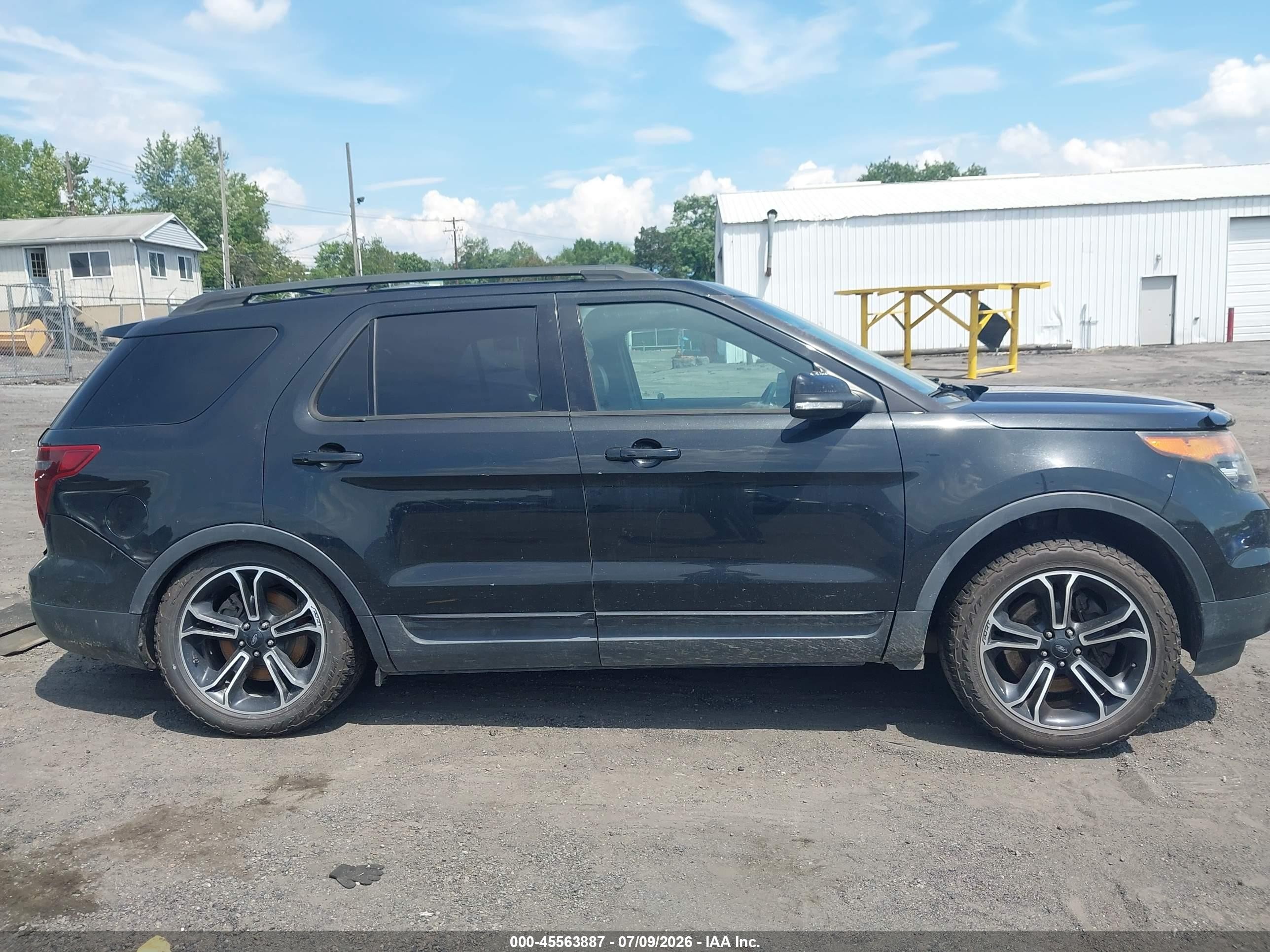 2015 Ford Explorer Sport Black vin: 1FM5K8GT3FGC56353