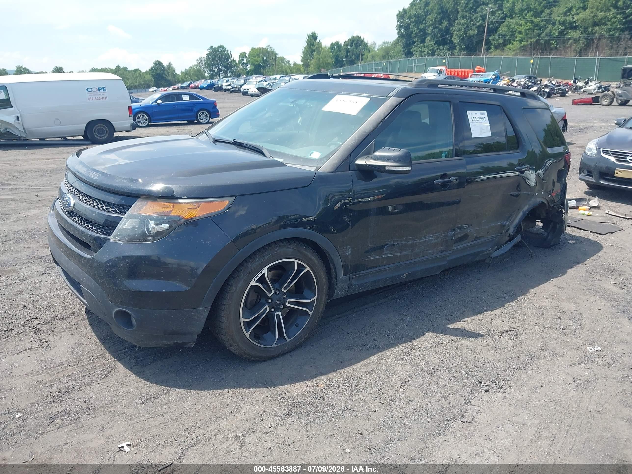 2015 Ford Explorer Sport Black vin: 1FM5K8GT3FGC56353