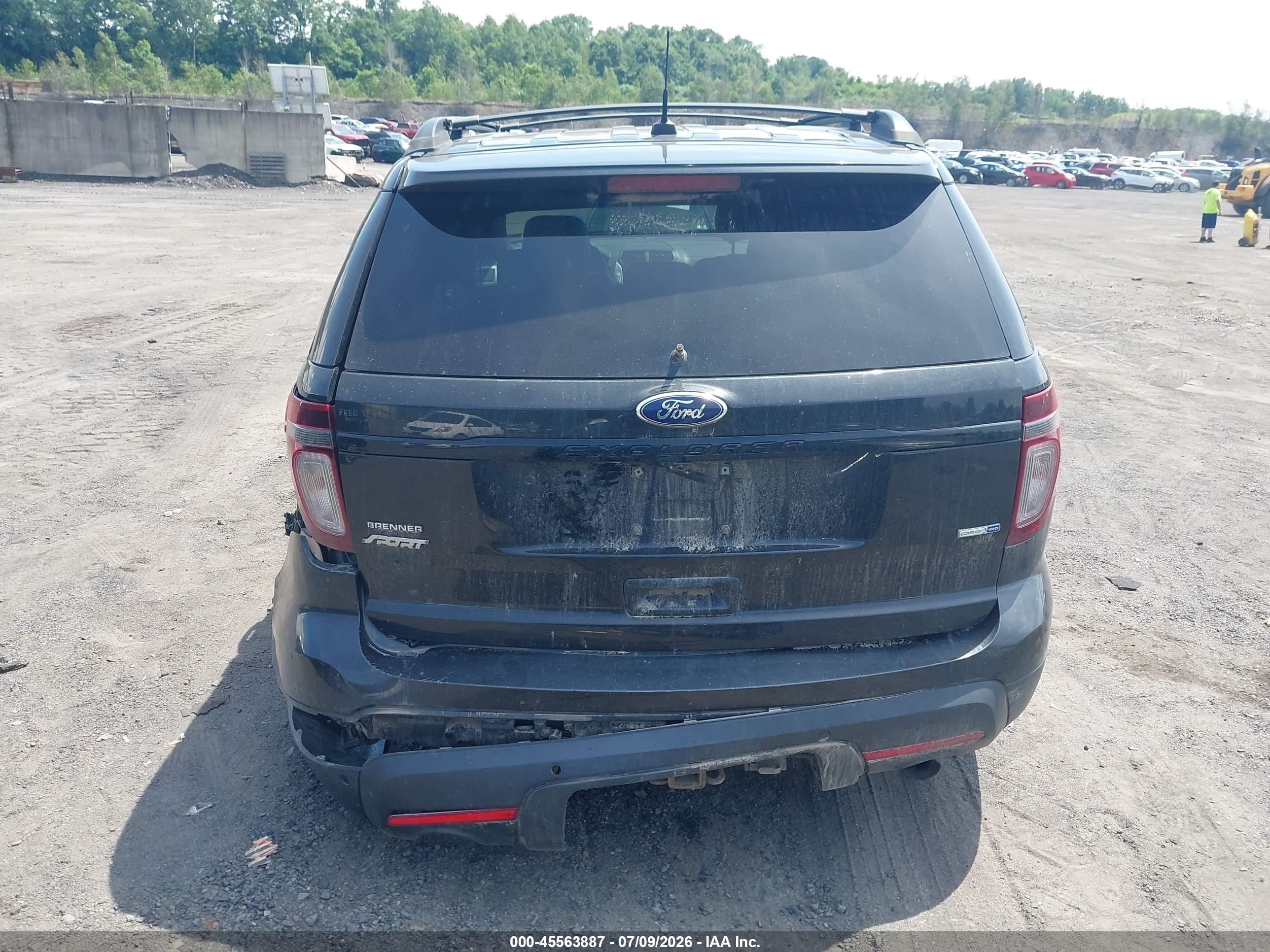 2015 Ford Explorer Sport Black vin: 1FM5K8GT3FGC56353