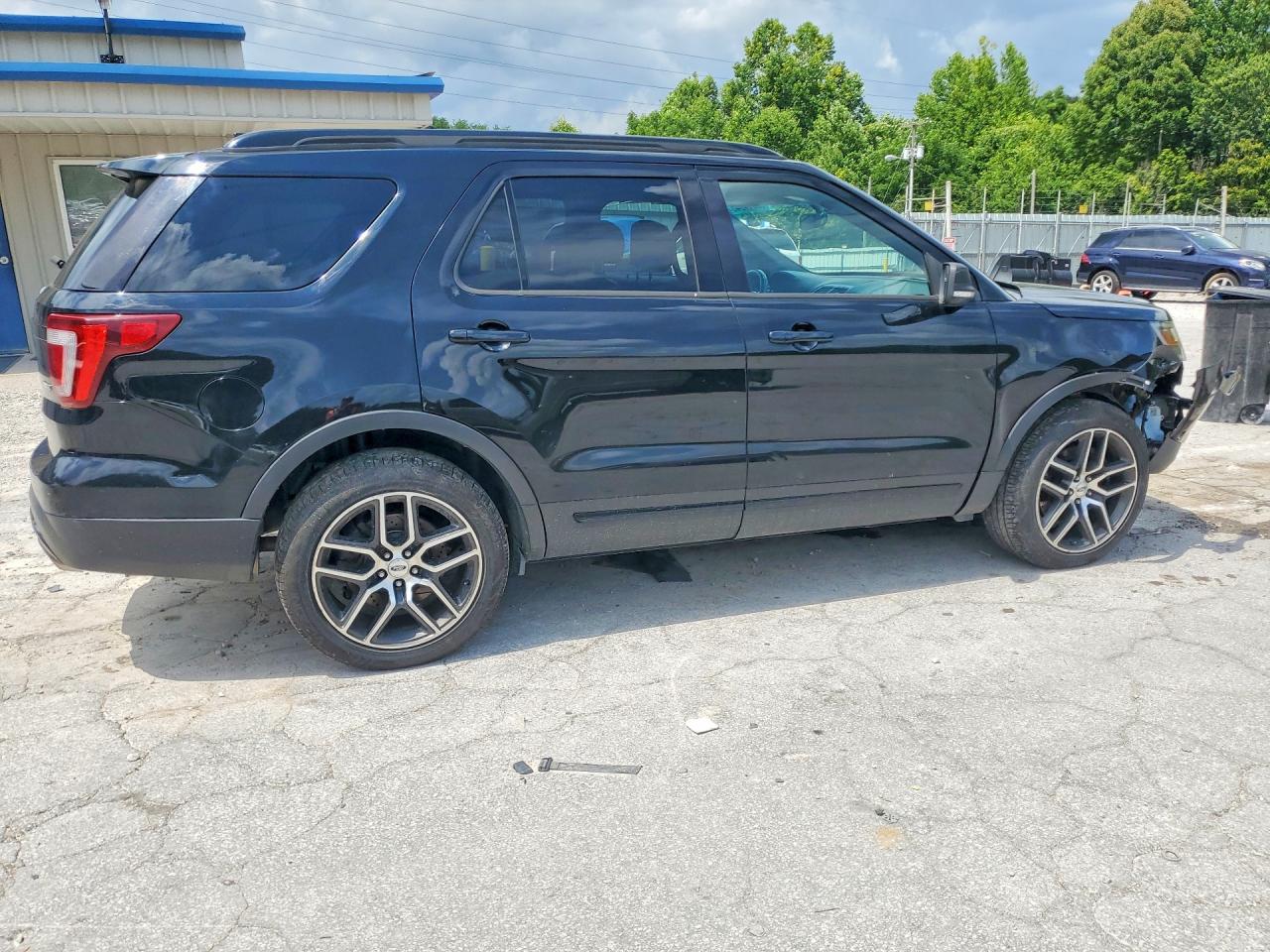 2016 Ford Explorer Sport Black vin: 1FM5K8GT3GGC23726