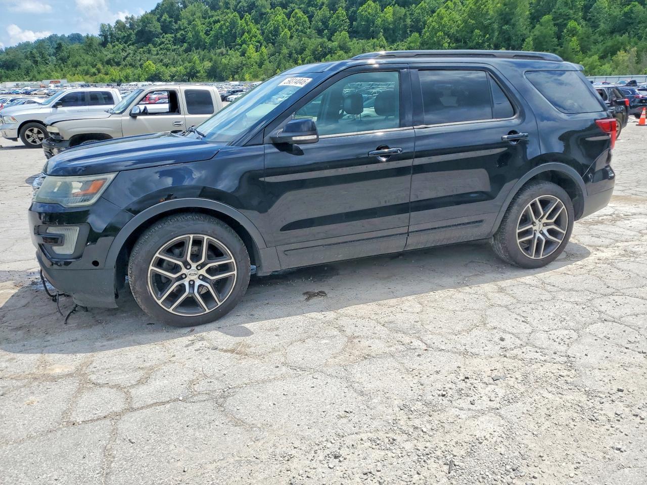 2016 Ford Explorer Sport Black vin: 1FM5K8GT3GGC23726