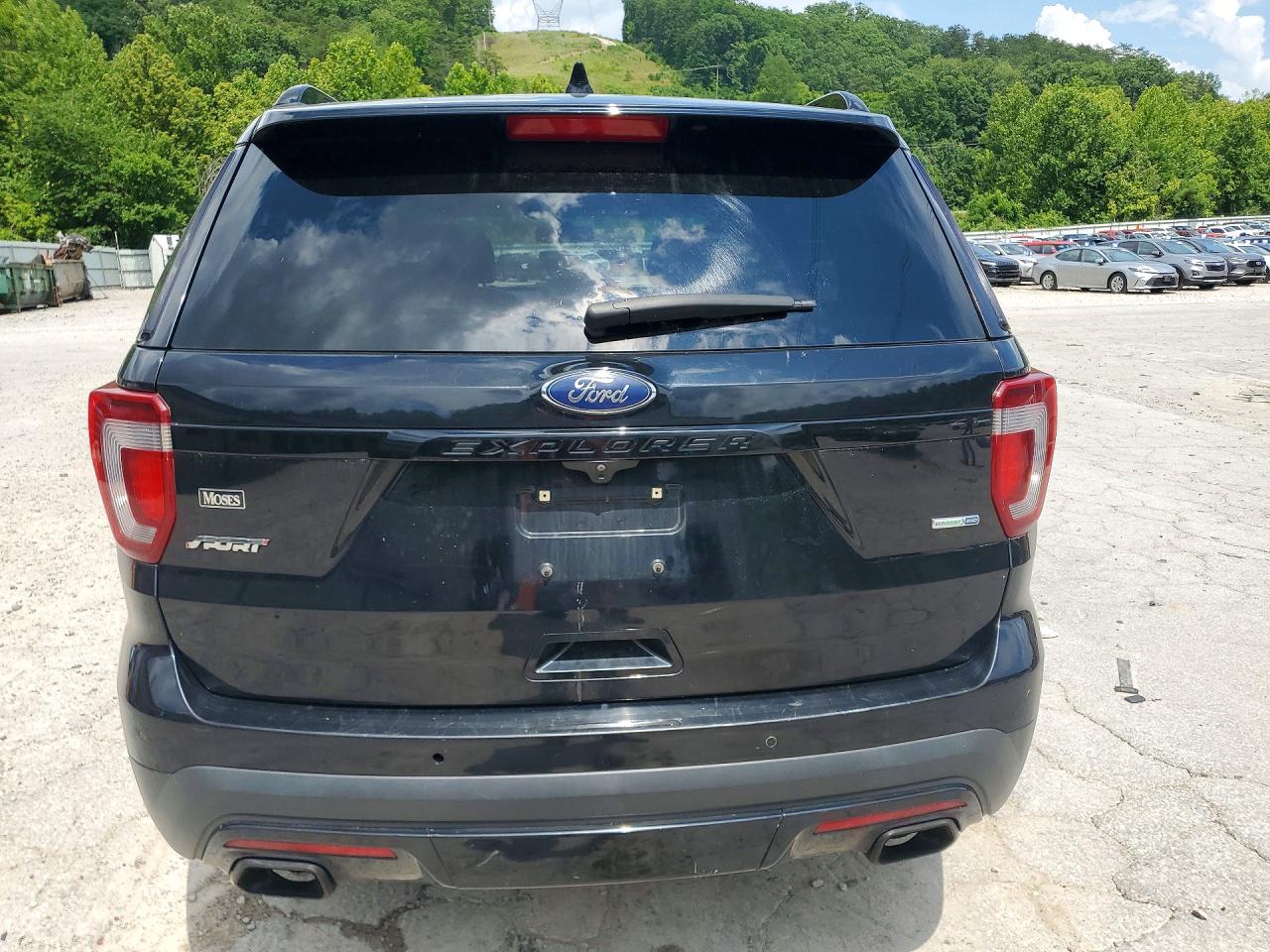 2016 Ford Explorer Sport Black vin: 1FM5K8GT3GGC23726