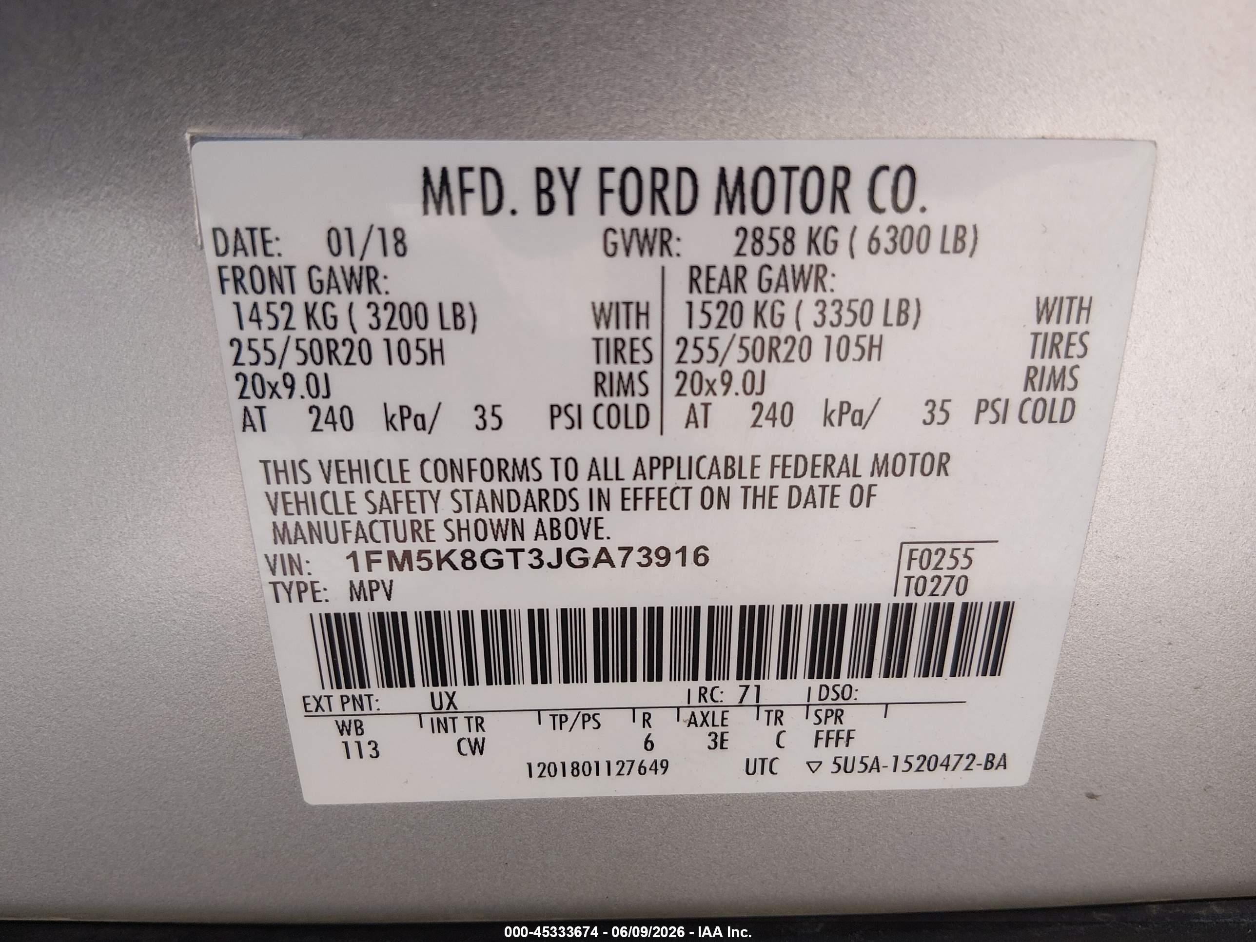 2018 Ford Explorer Sport Серебряный vin: 1FM5K8GT3JGA73916