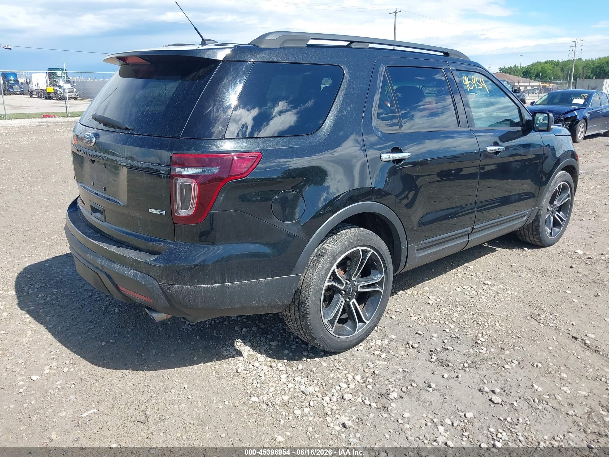 2014 Ford Explorer Sport Black vin: 1FM5K8GT4EGA21443