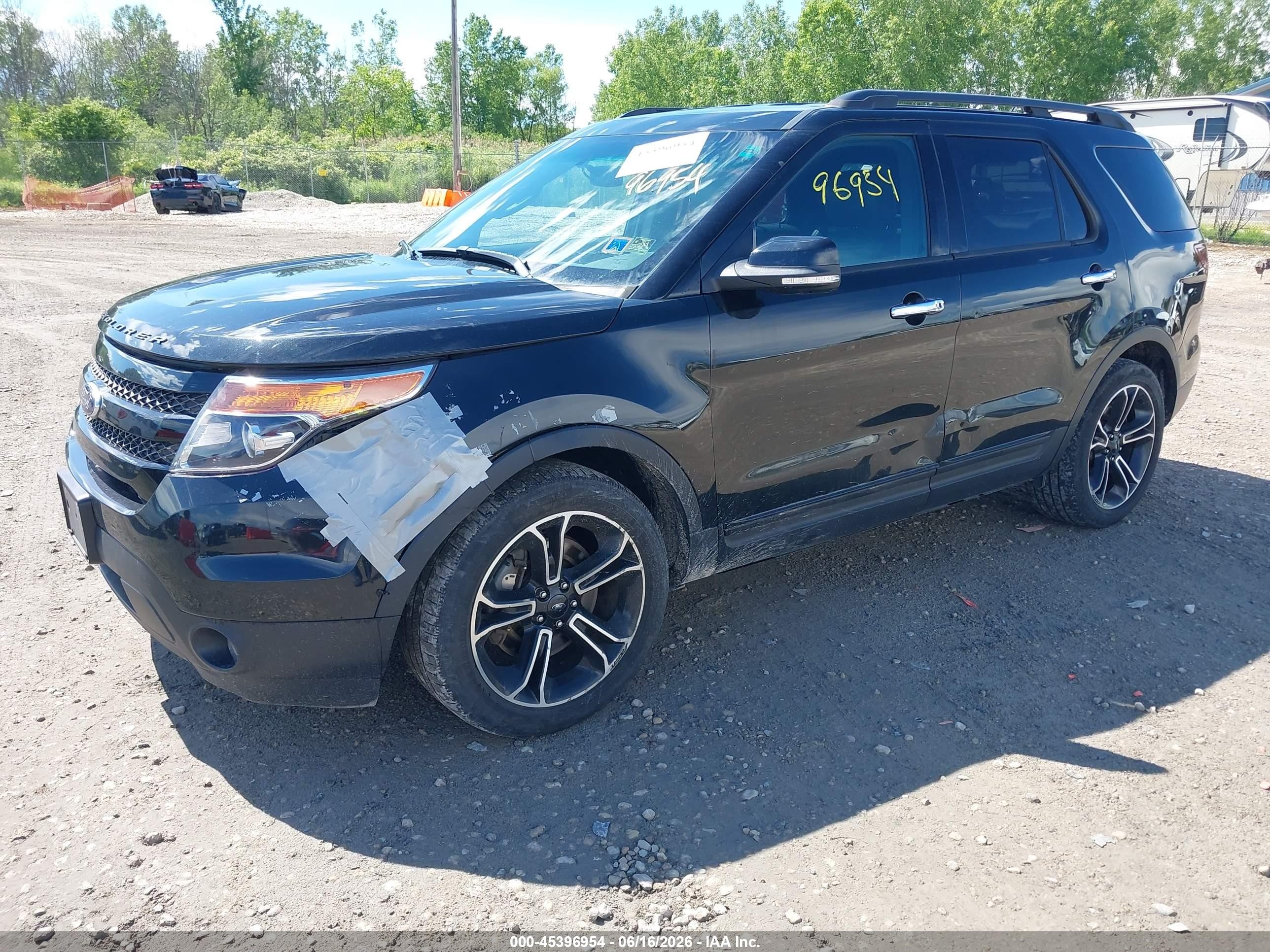 2014 Ford Explorer Sport Black vin: 1FM5K8GT4EGA21443