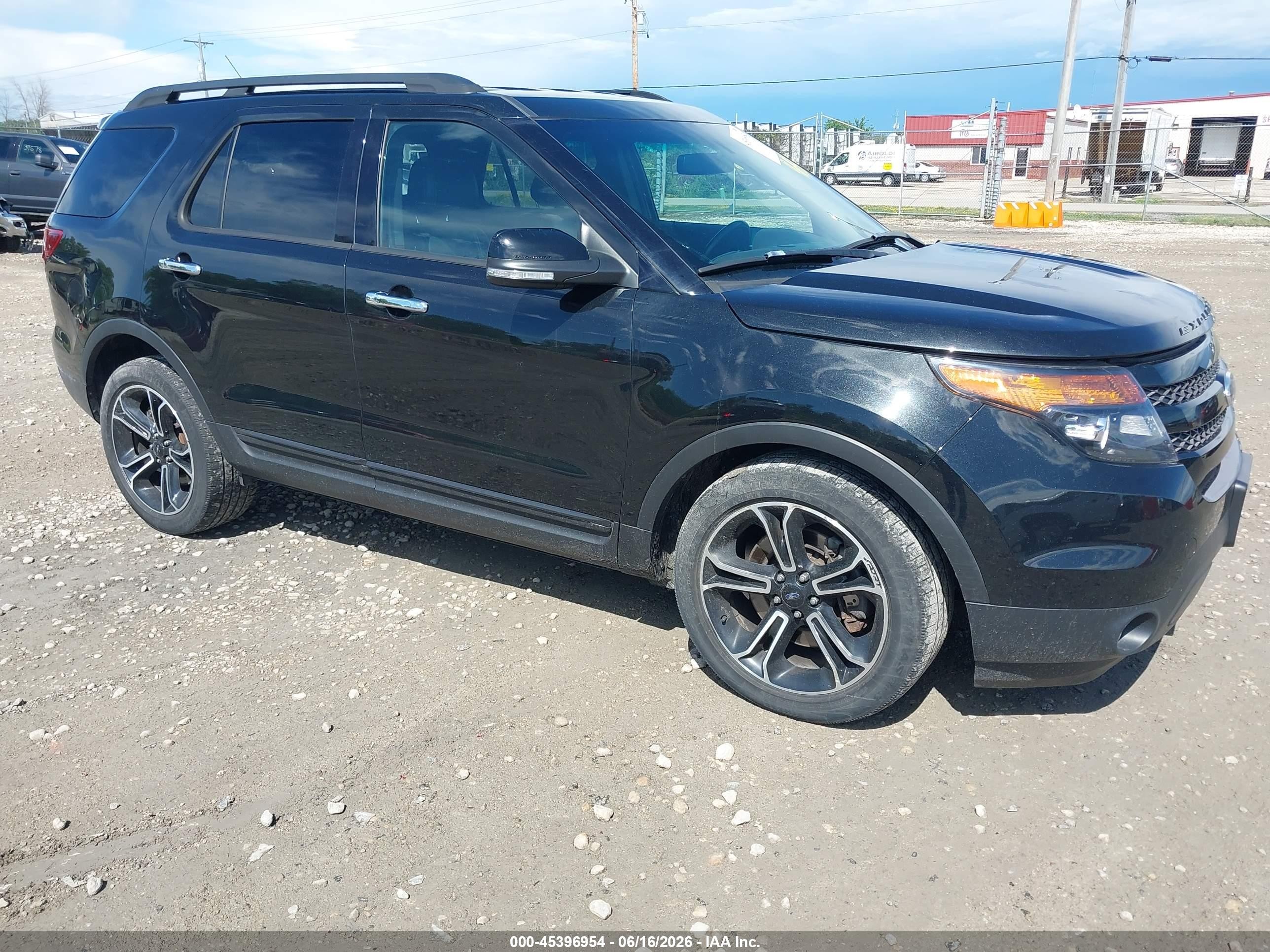 2014 Ford Explorer Sport Black vin: 1FM5K8GT4EGA21443