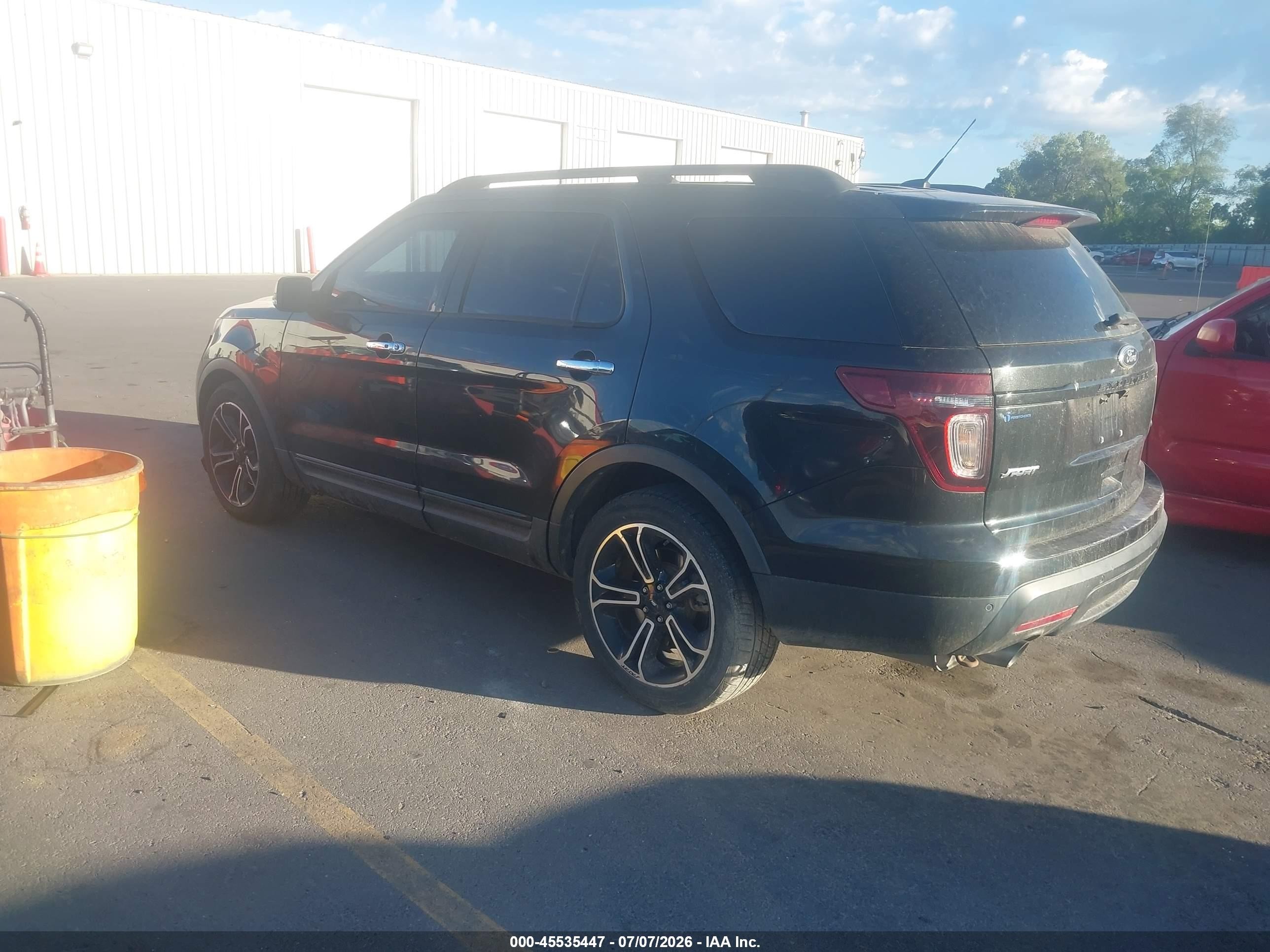 2014 Ford Explorer Sport Black vin: 1FM5K8GT4EGC58448