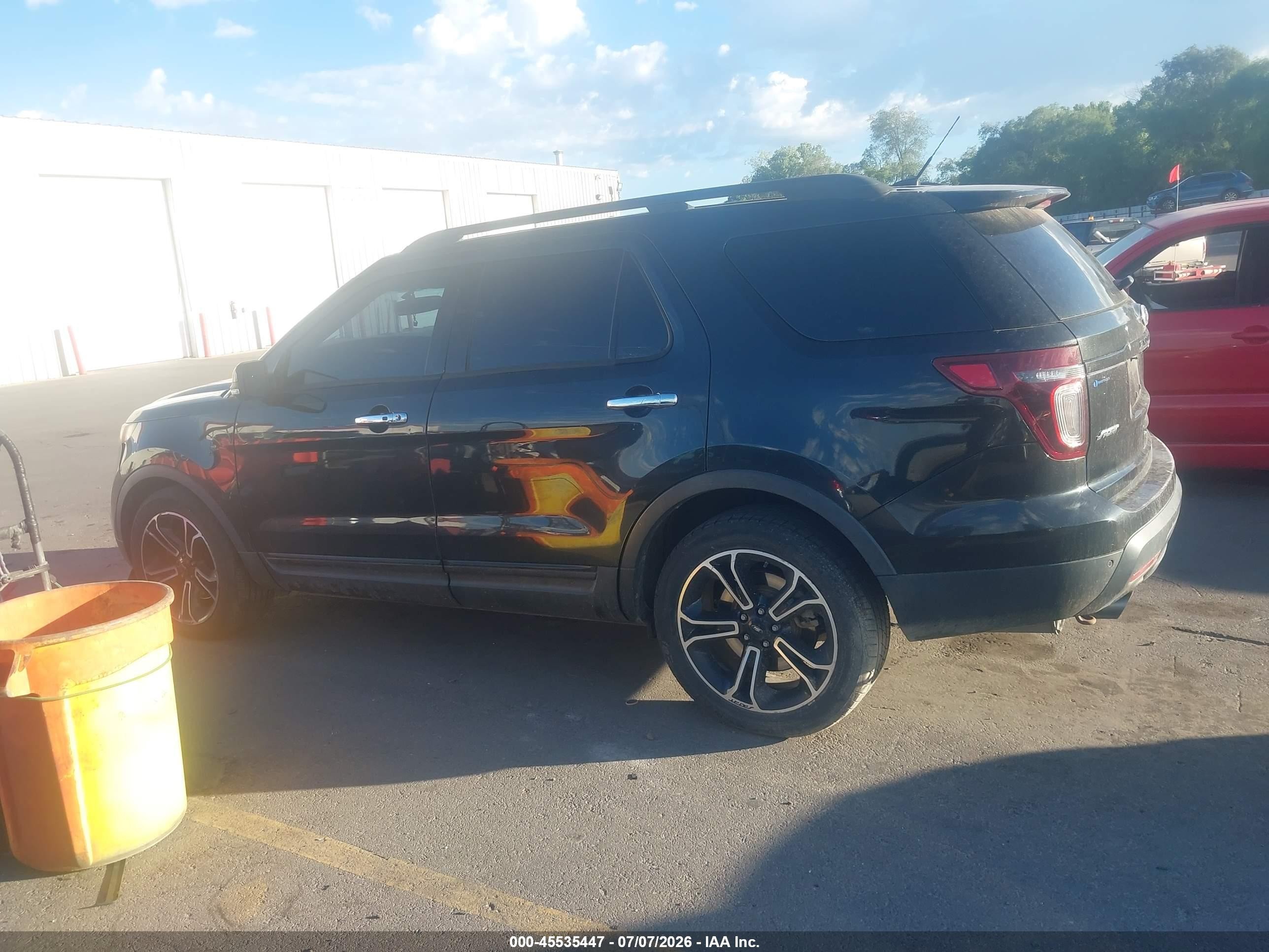 2014 Ford Explorer Sport Black vin: 1FM5K8GT4EGC58448